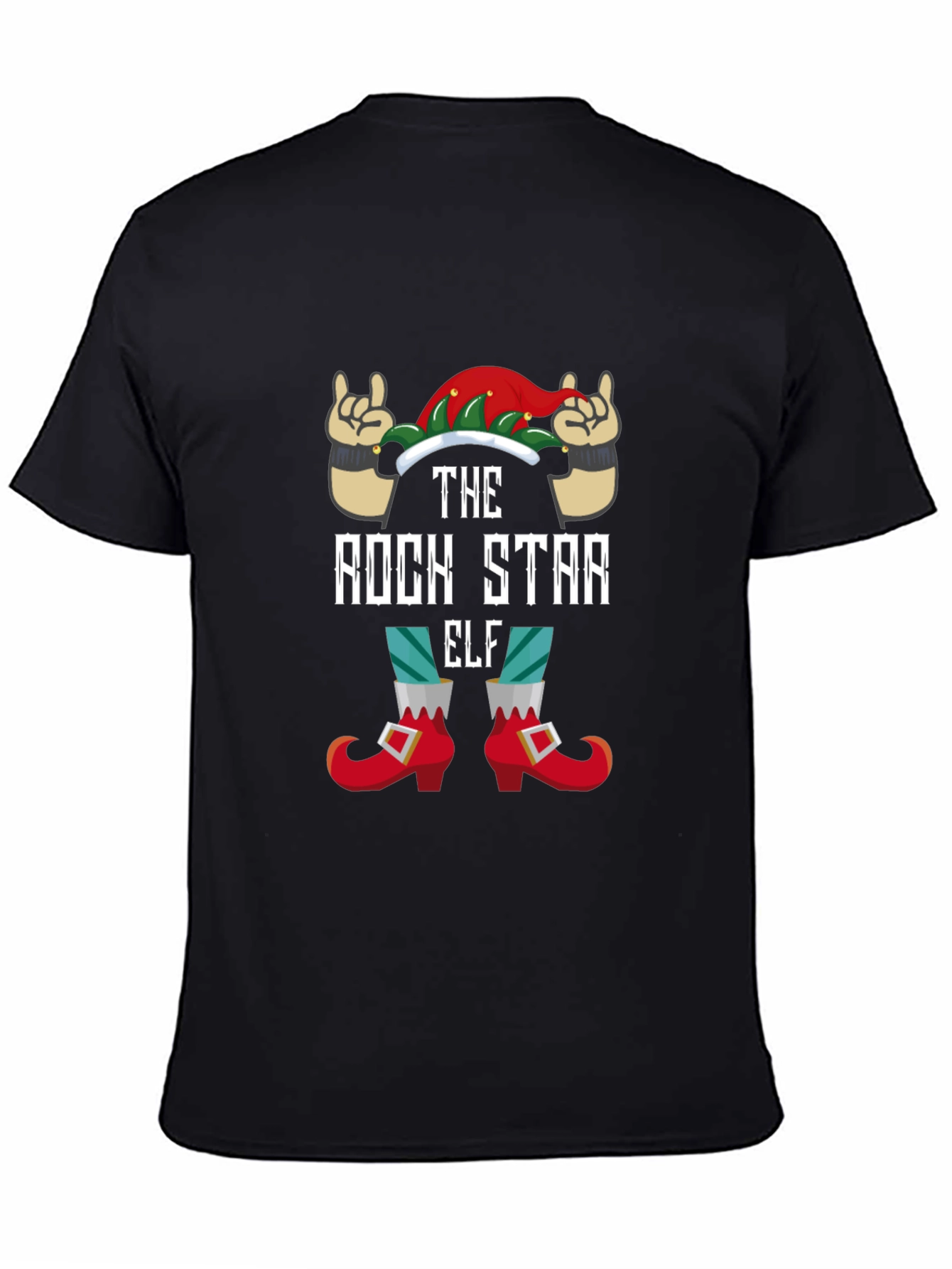 Rock Star Elf Graphic Tee