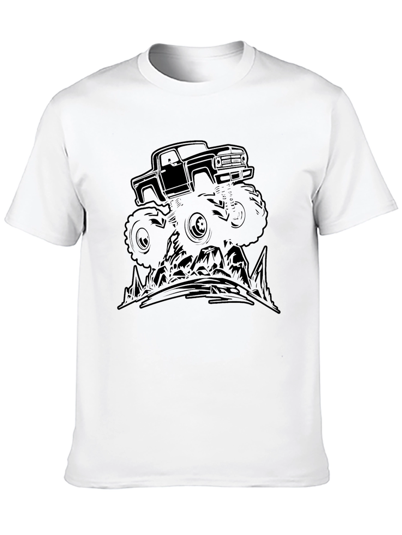 Monster Truck Graphic Tee - Black