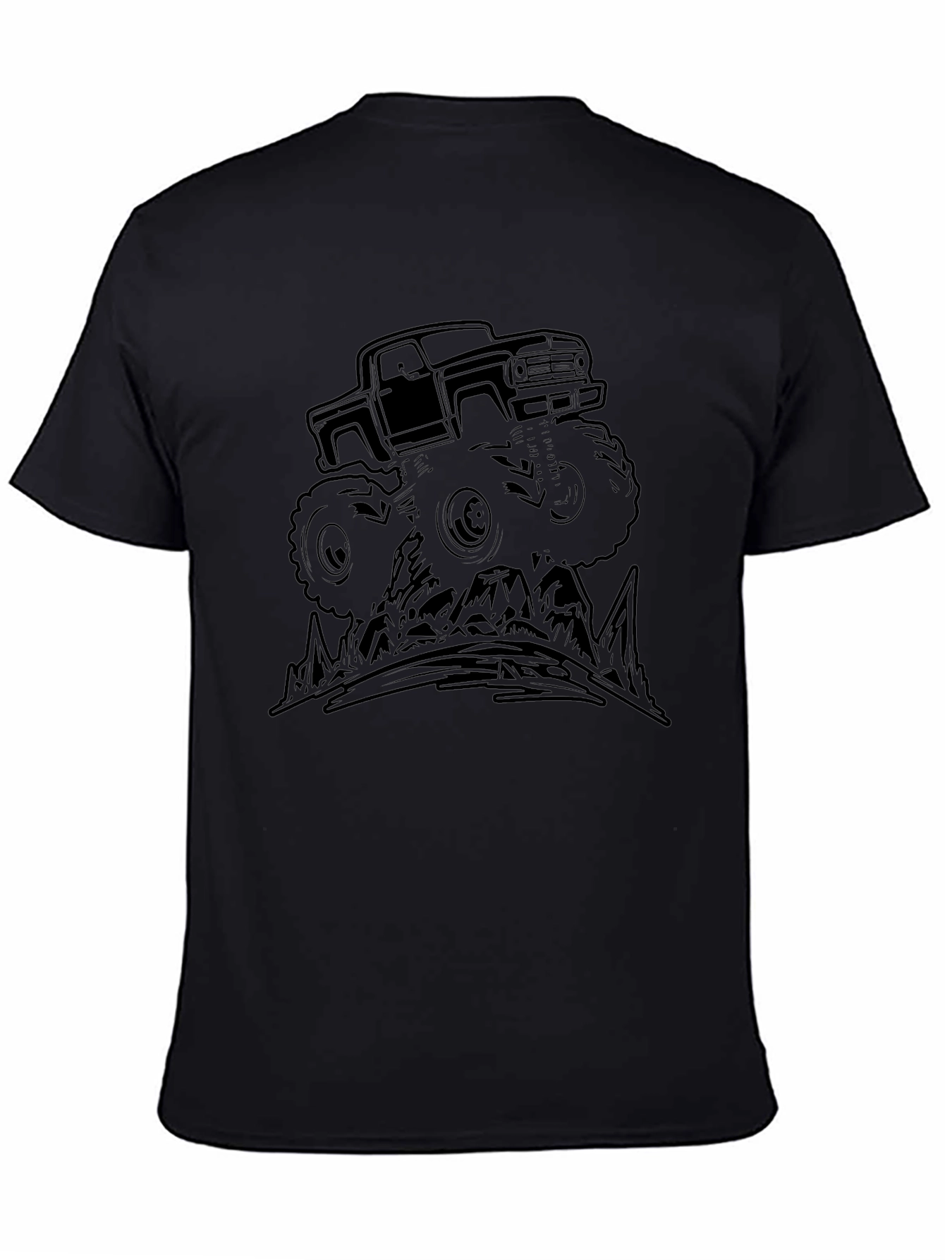 Monster Truck Graphic Tee - Black