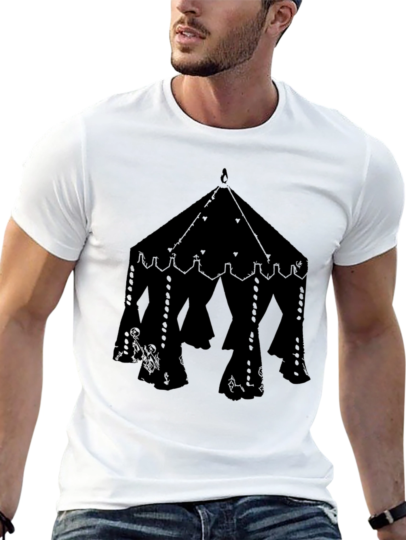 Tent Graphic T-Shirt - Black