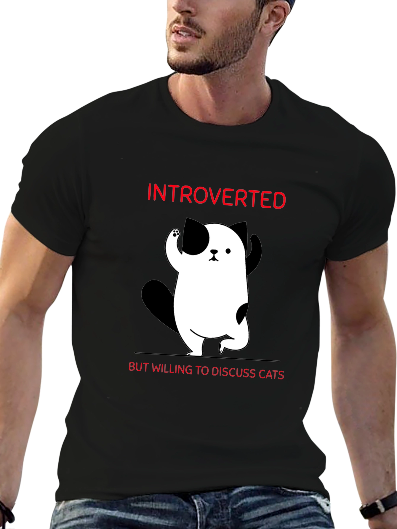 Introverted Cat Lover T-Shirt