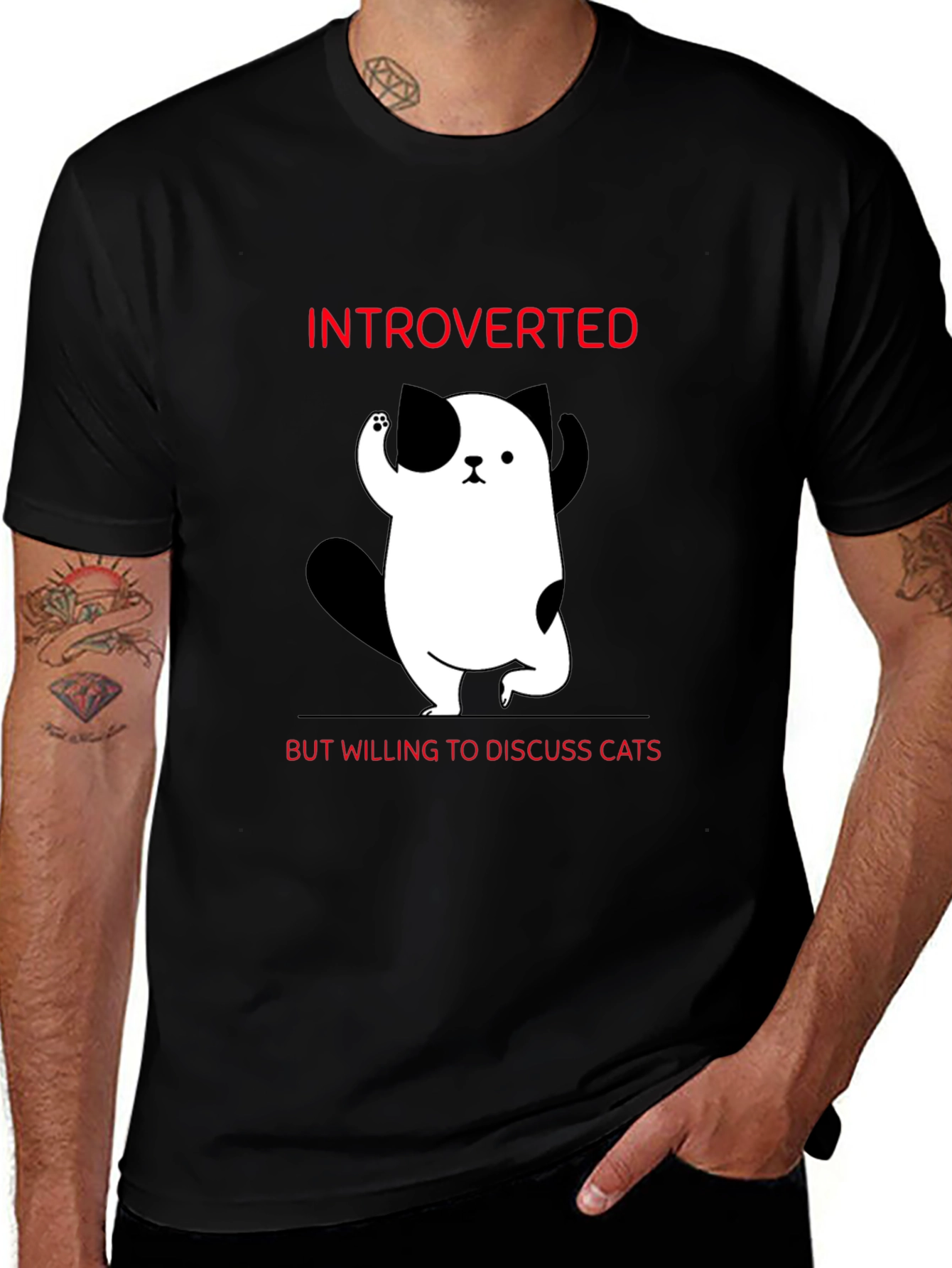 Introverted Cat Lover T-Shirt