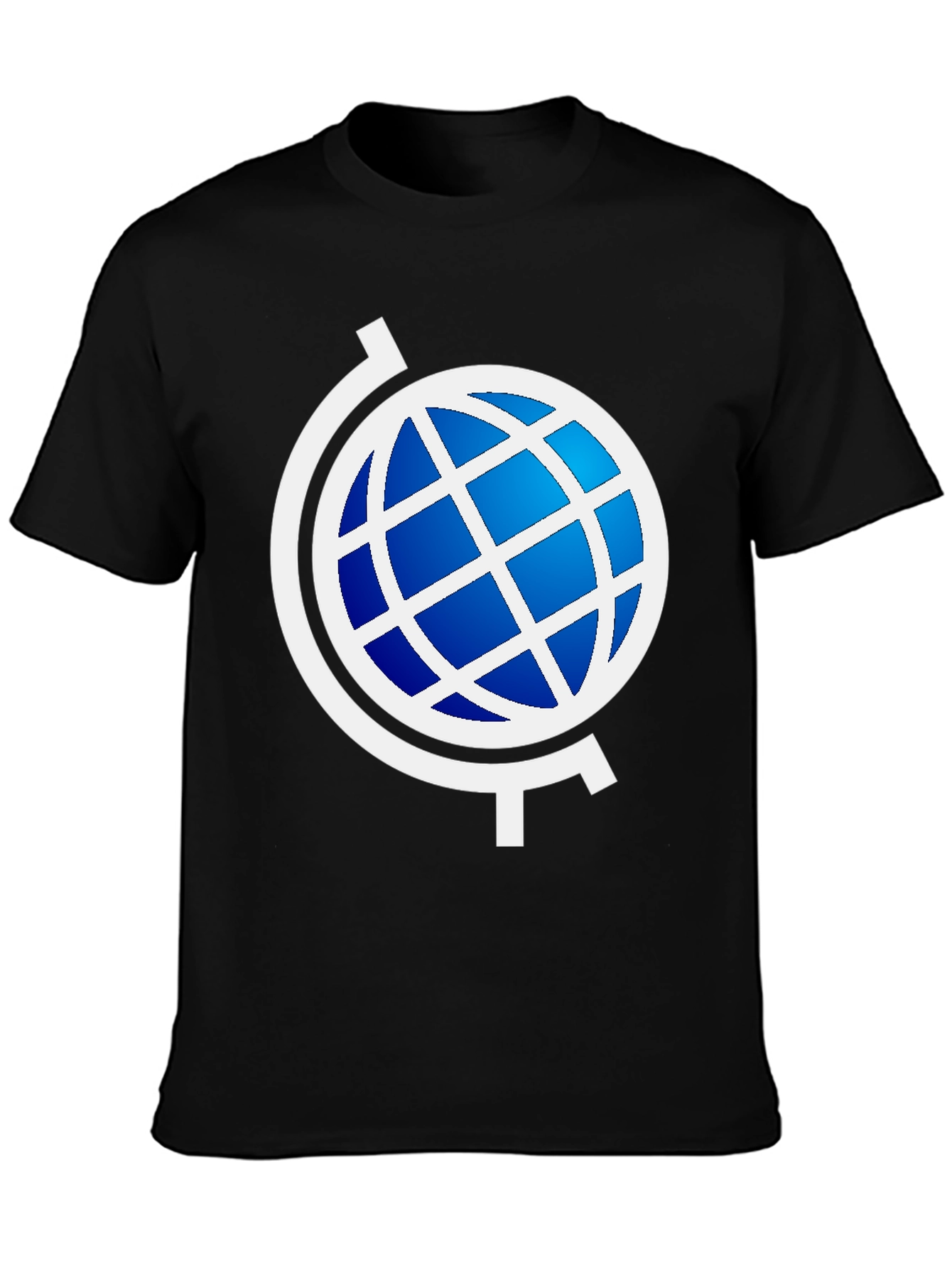 Globe Graphic Black T-Shirt - Modern Style