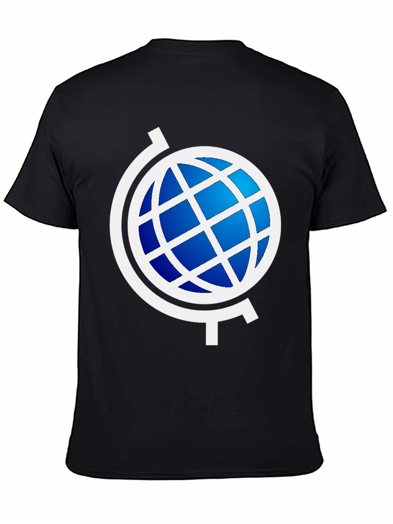 Globe Graphic Black T-Shirt - Modern Style