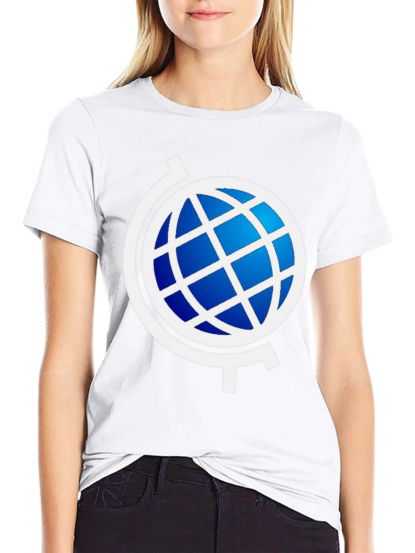 Globe Graphic Black T-Shirt - Modern Style