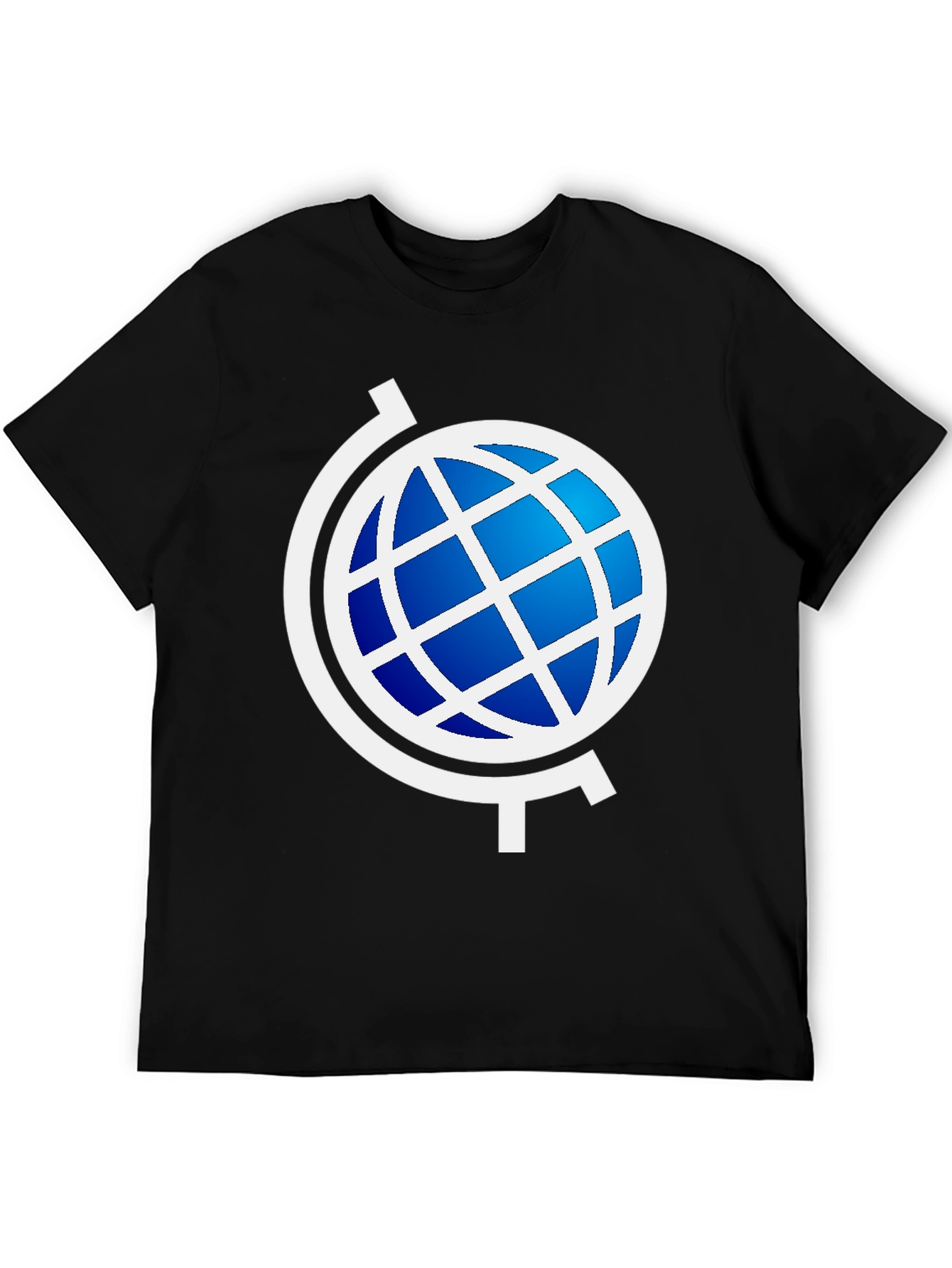 Globe Graphic Black T-Shirt - Modern Style