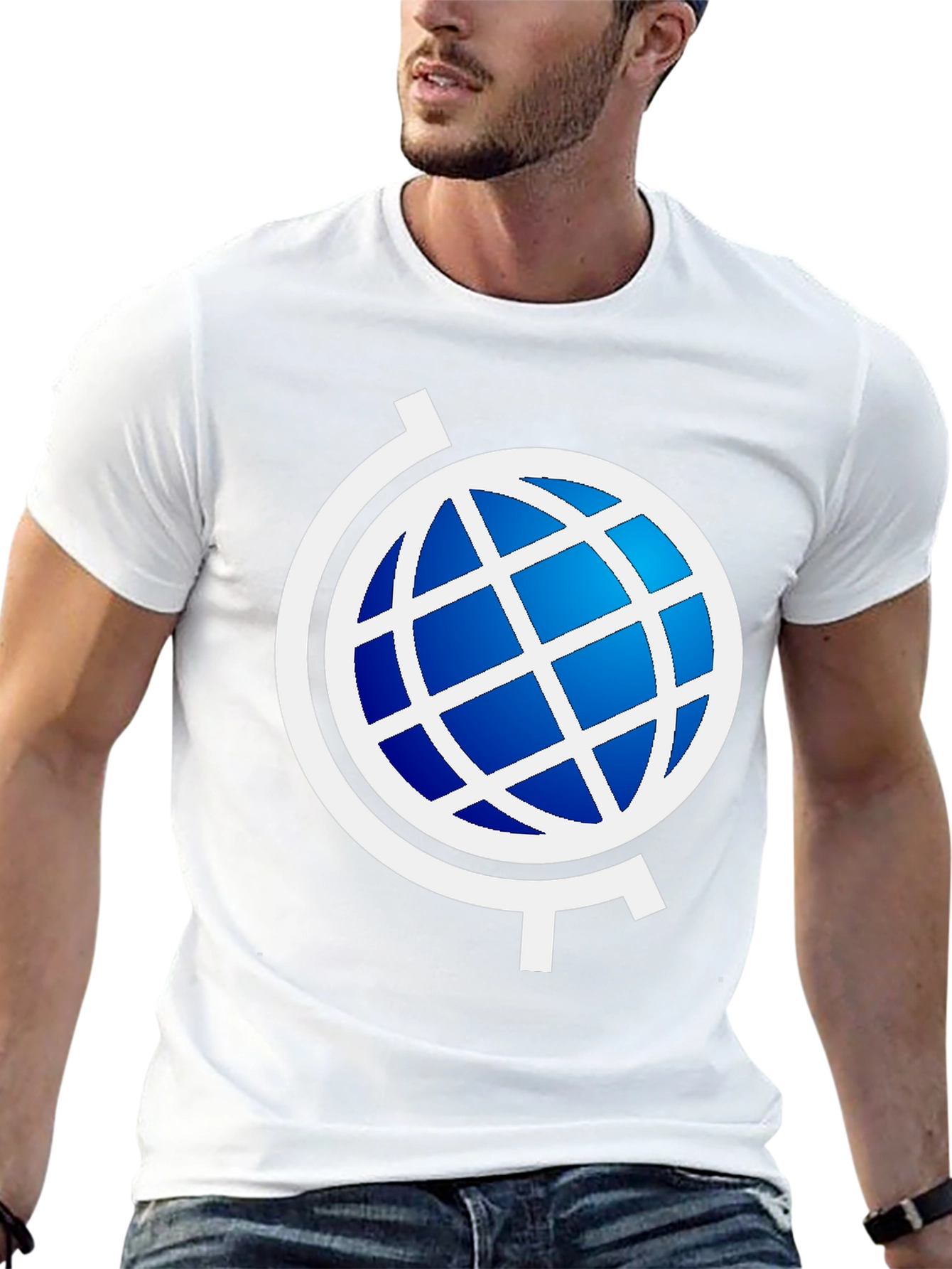 Globe Graphic Black T-Shirt - Modern Style