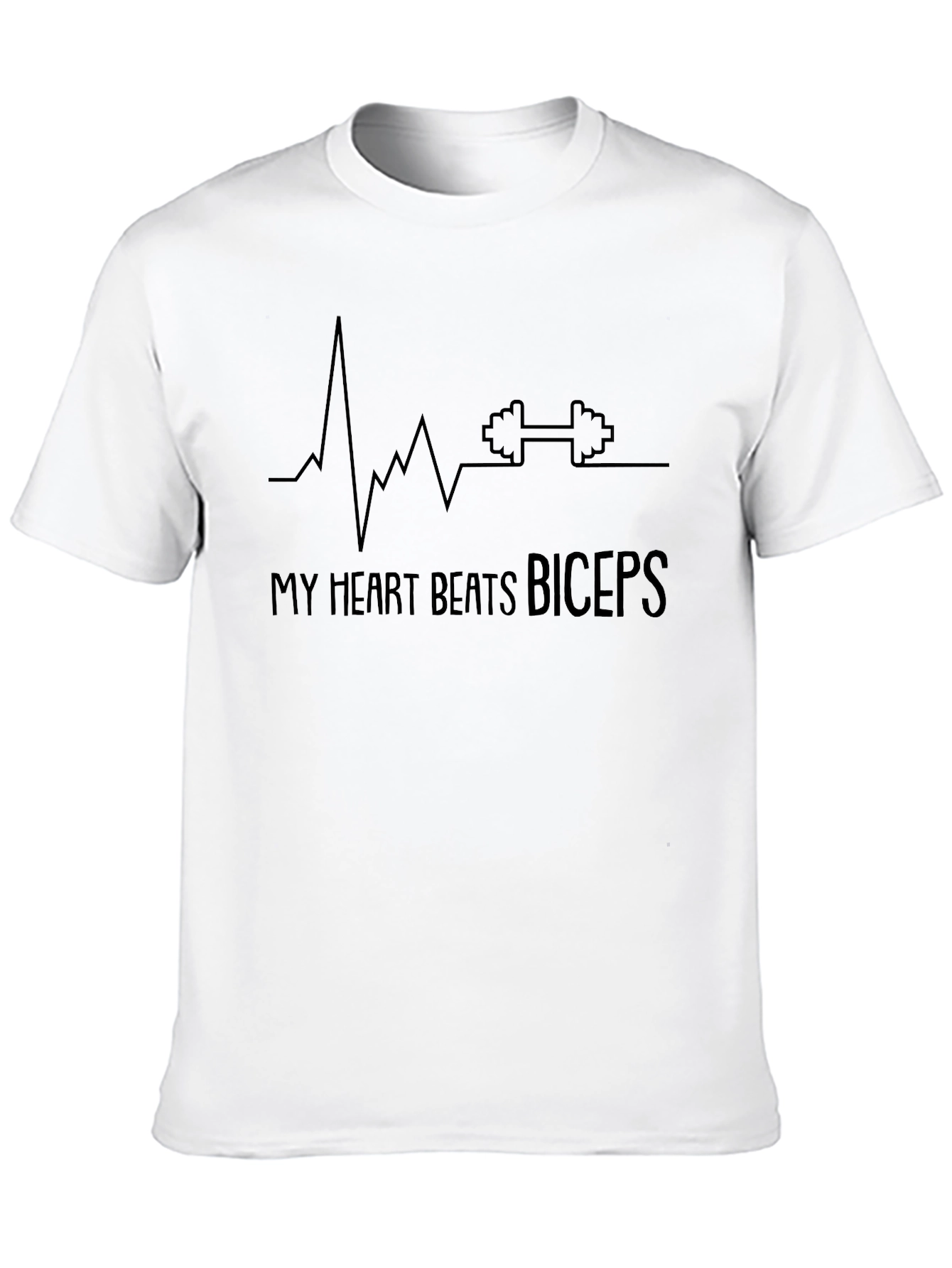 My Heart Beats Biceps - Workout T-Shirt