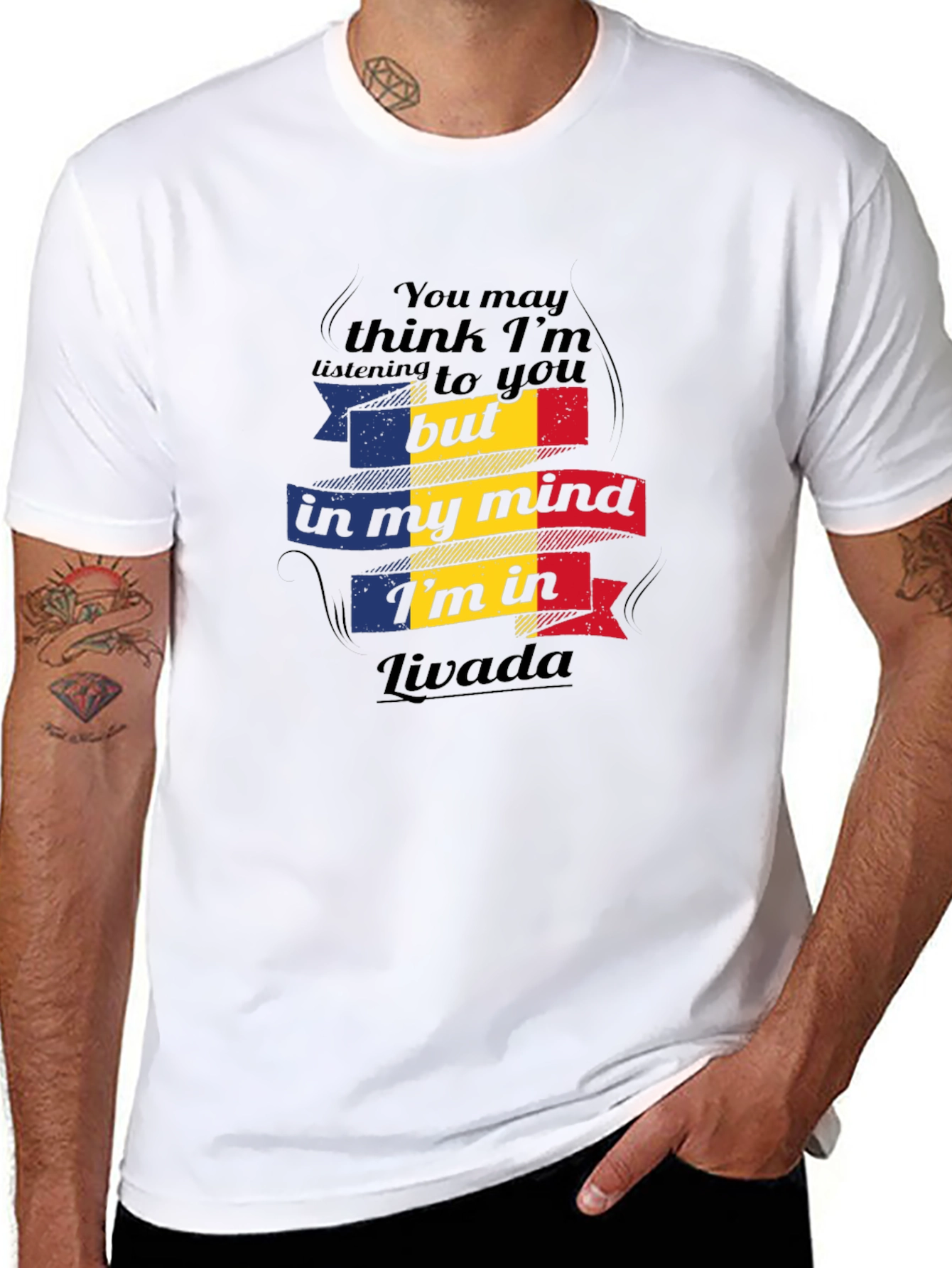 Livada in My Mind T-Shirt - Romania Flag Design