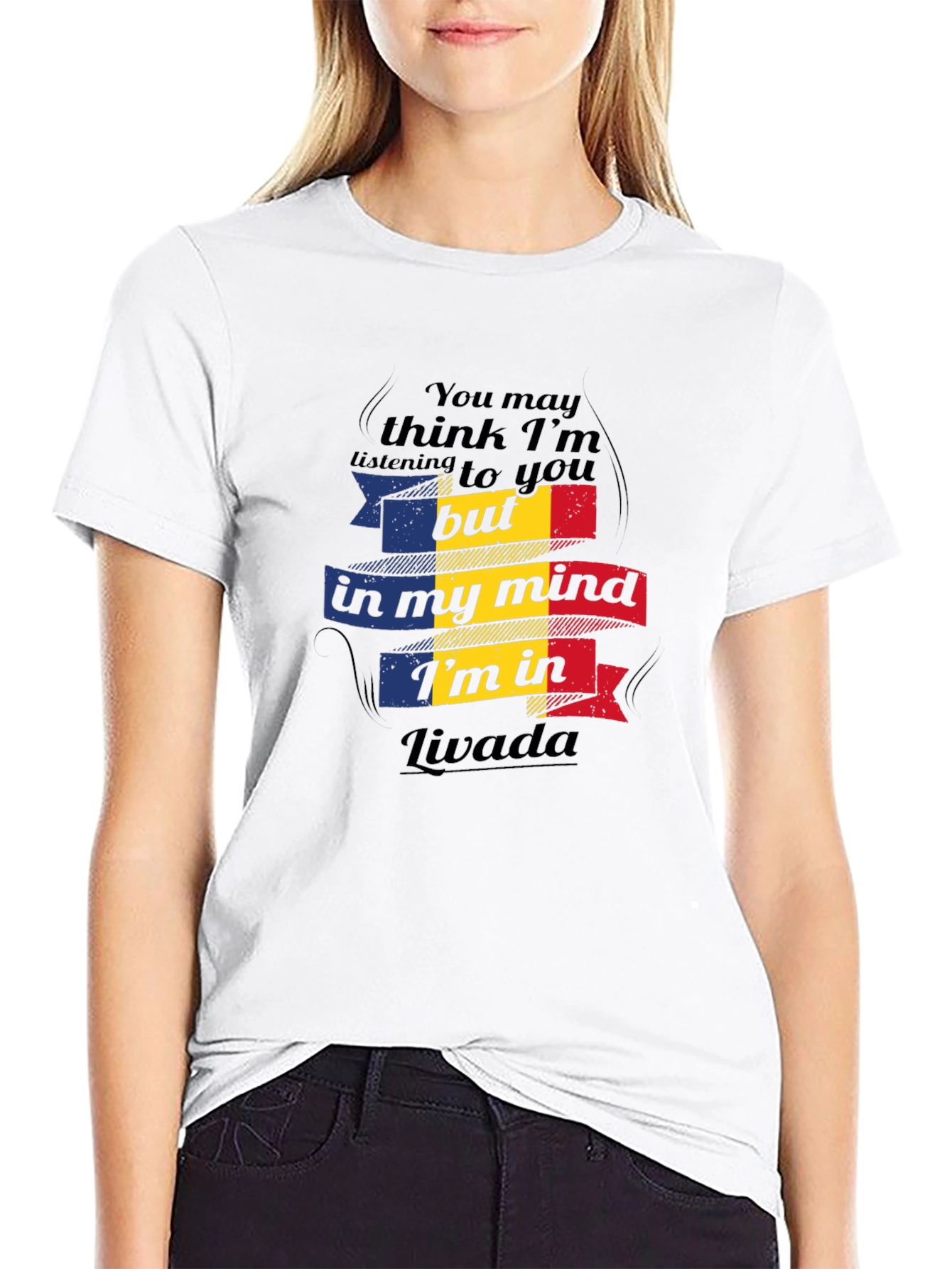Livada in My Mind T-Shirt - Romania Flag Design