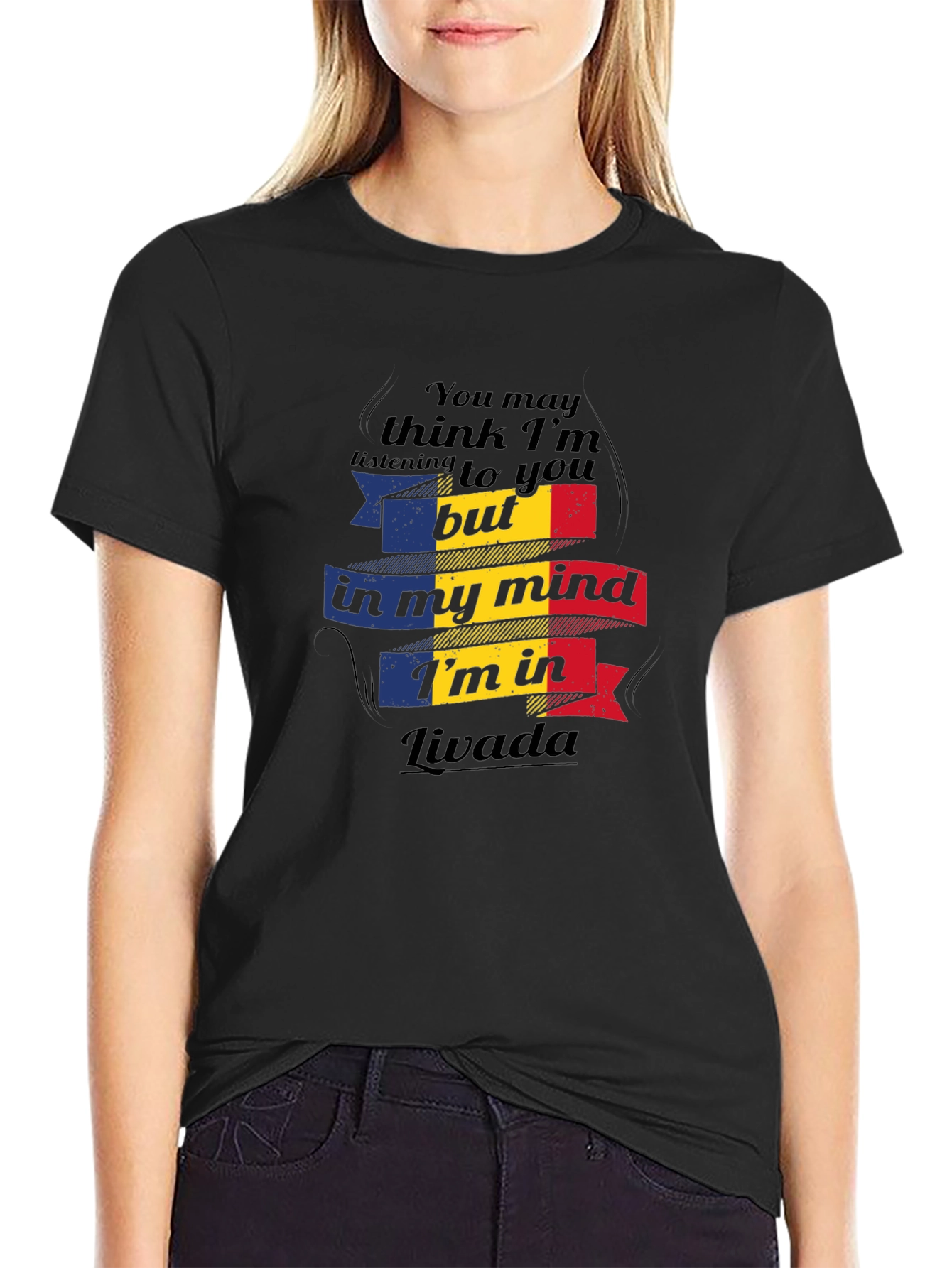Livada in My Mind T-Shirt - Romania Flag Design