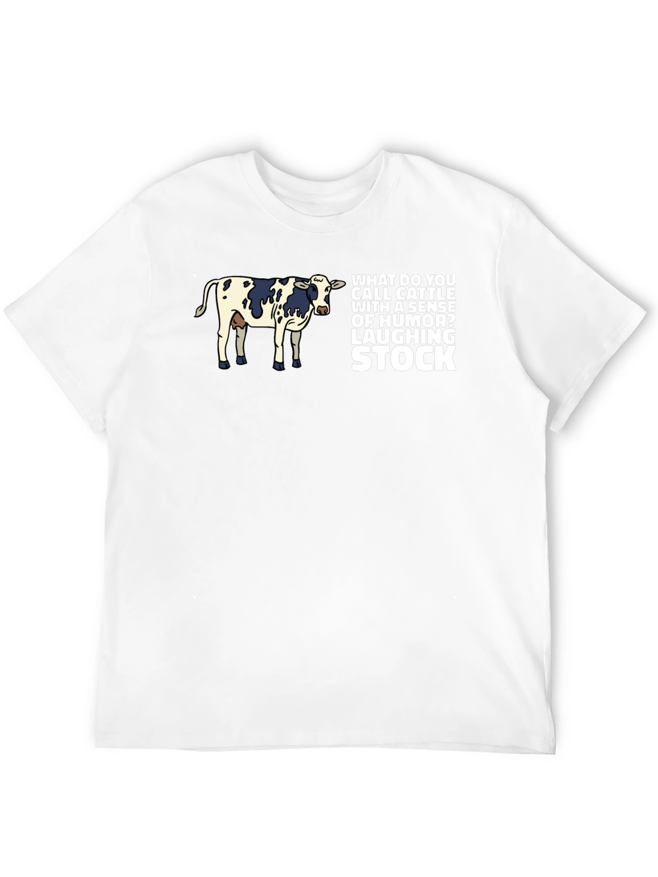 Laughing Stock Cow Graphic T-Shirt