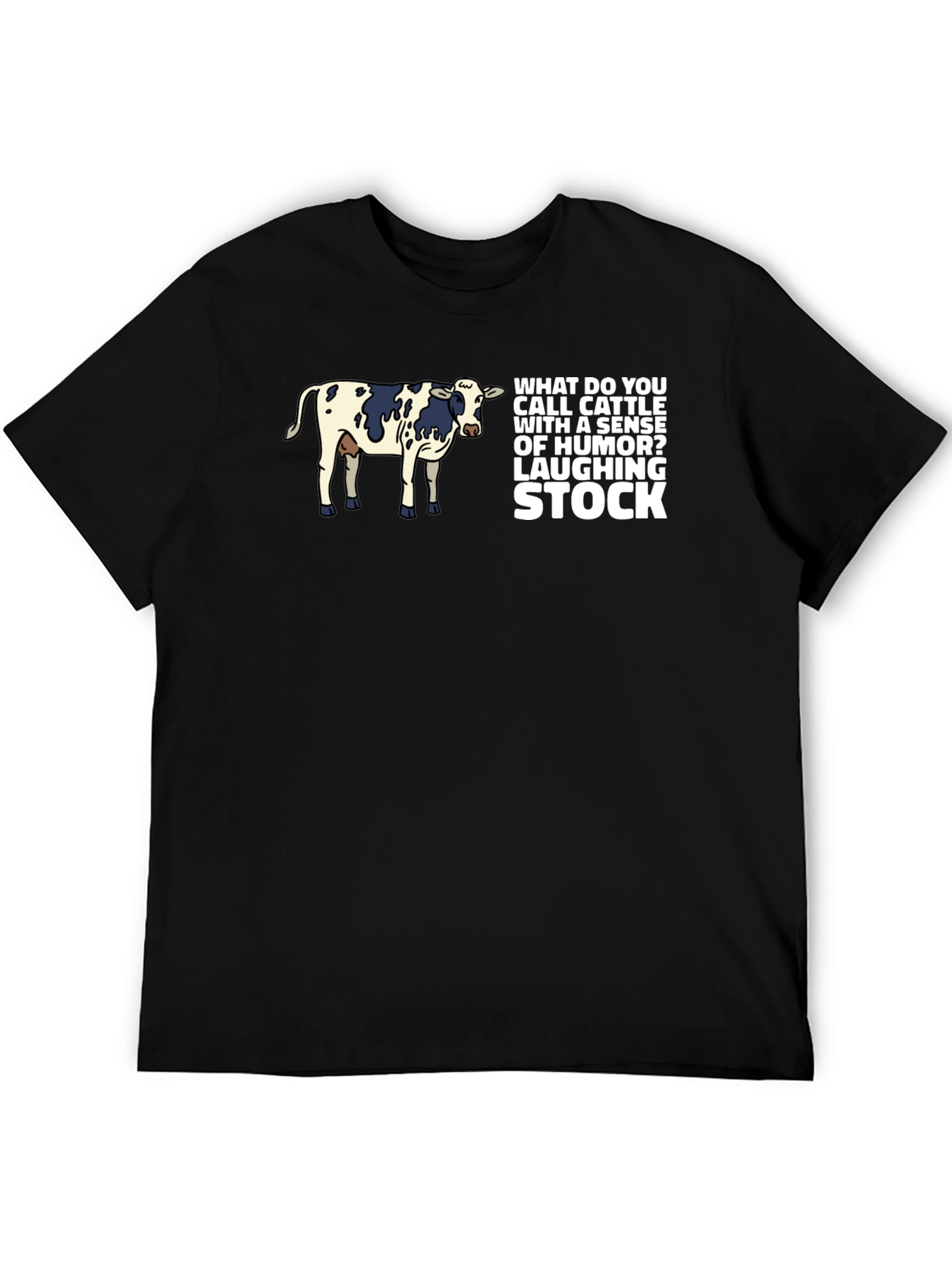 Laughing Stock Cow Graphic T-Shirt