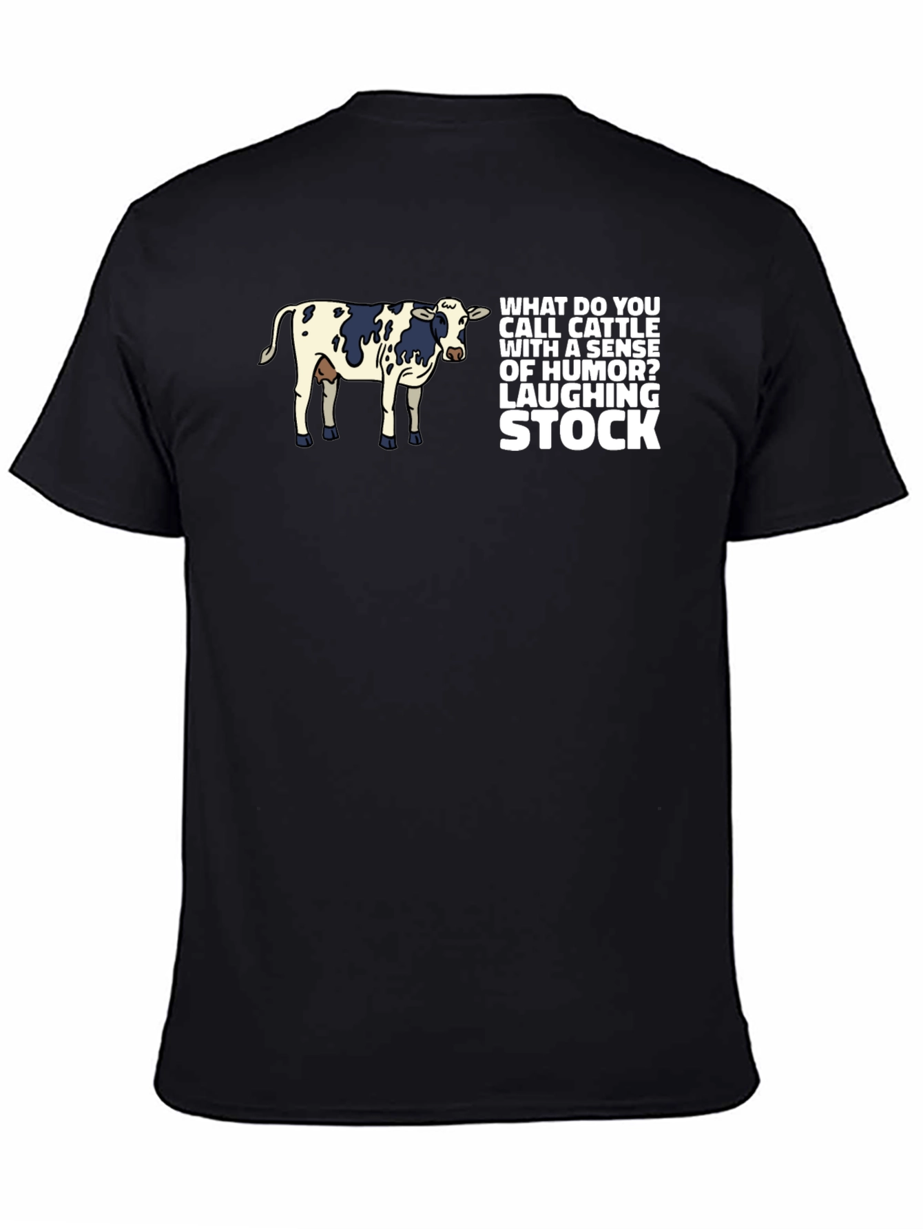 Laughing Stock Cow Graphic T-Shirt