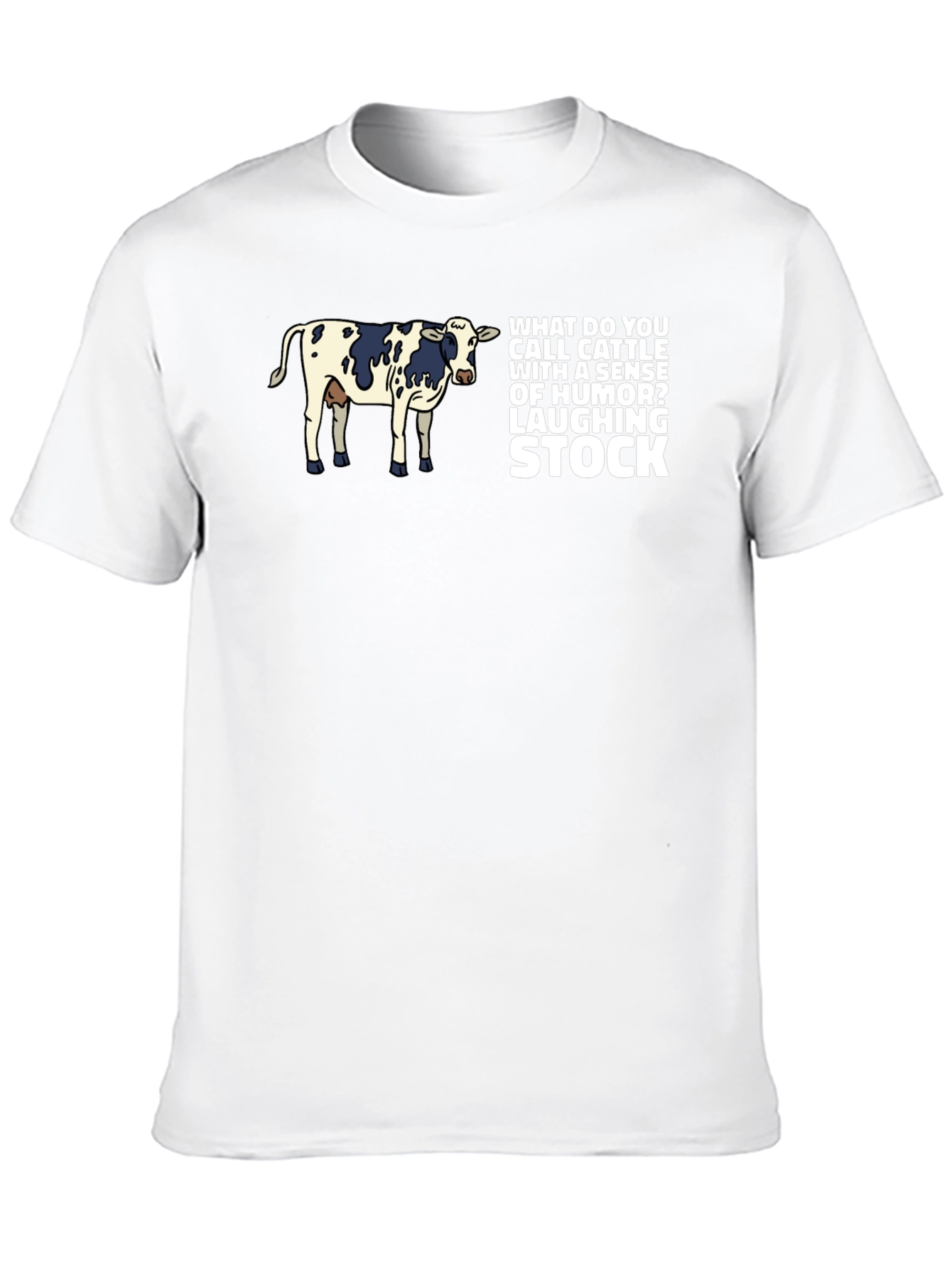 Laughing Stock Cow Graphic T-Shirt
