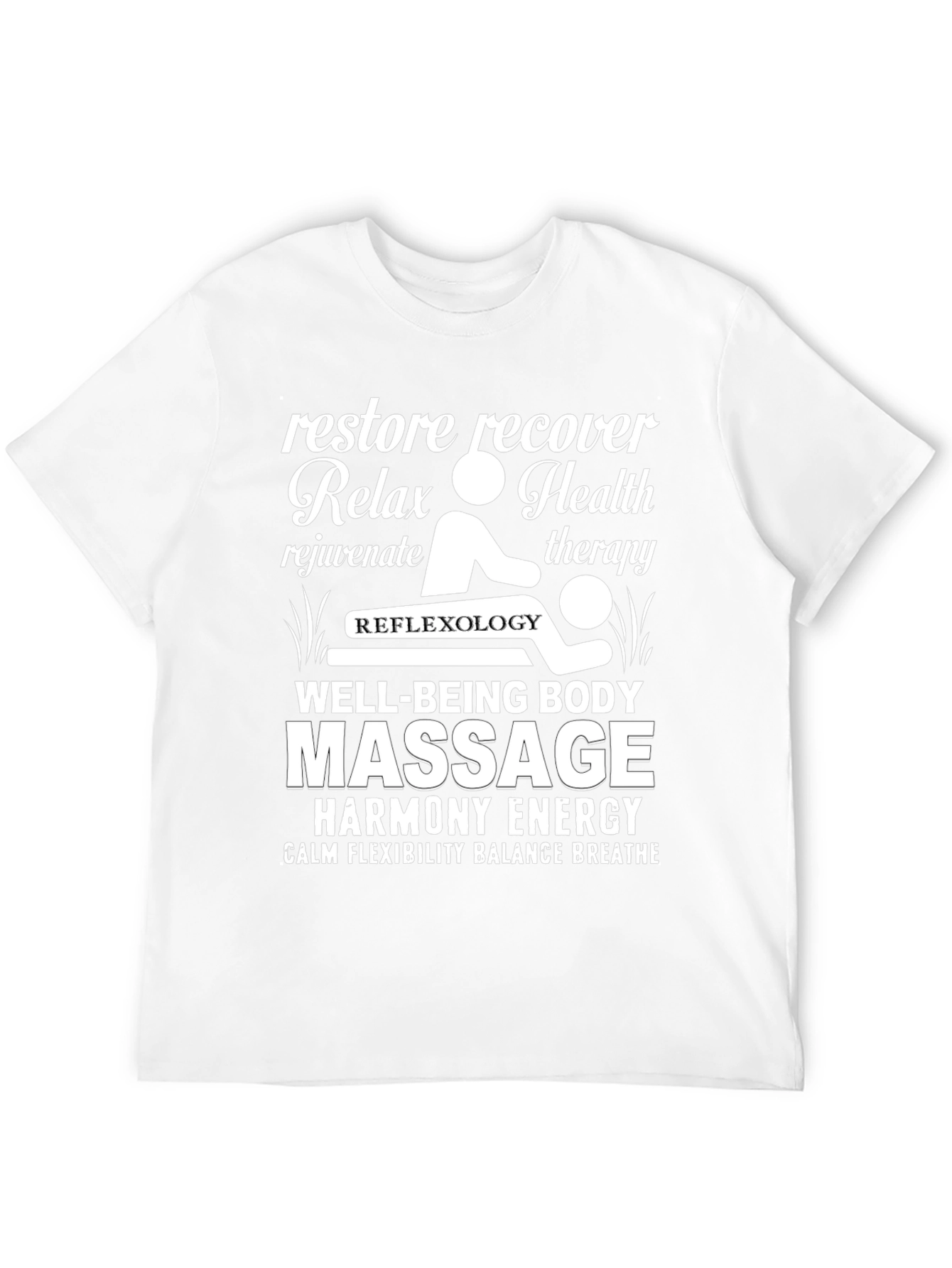 Relax Massage Therapy T-Shirt - Well-Being Body Harmony