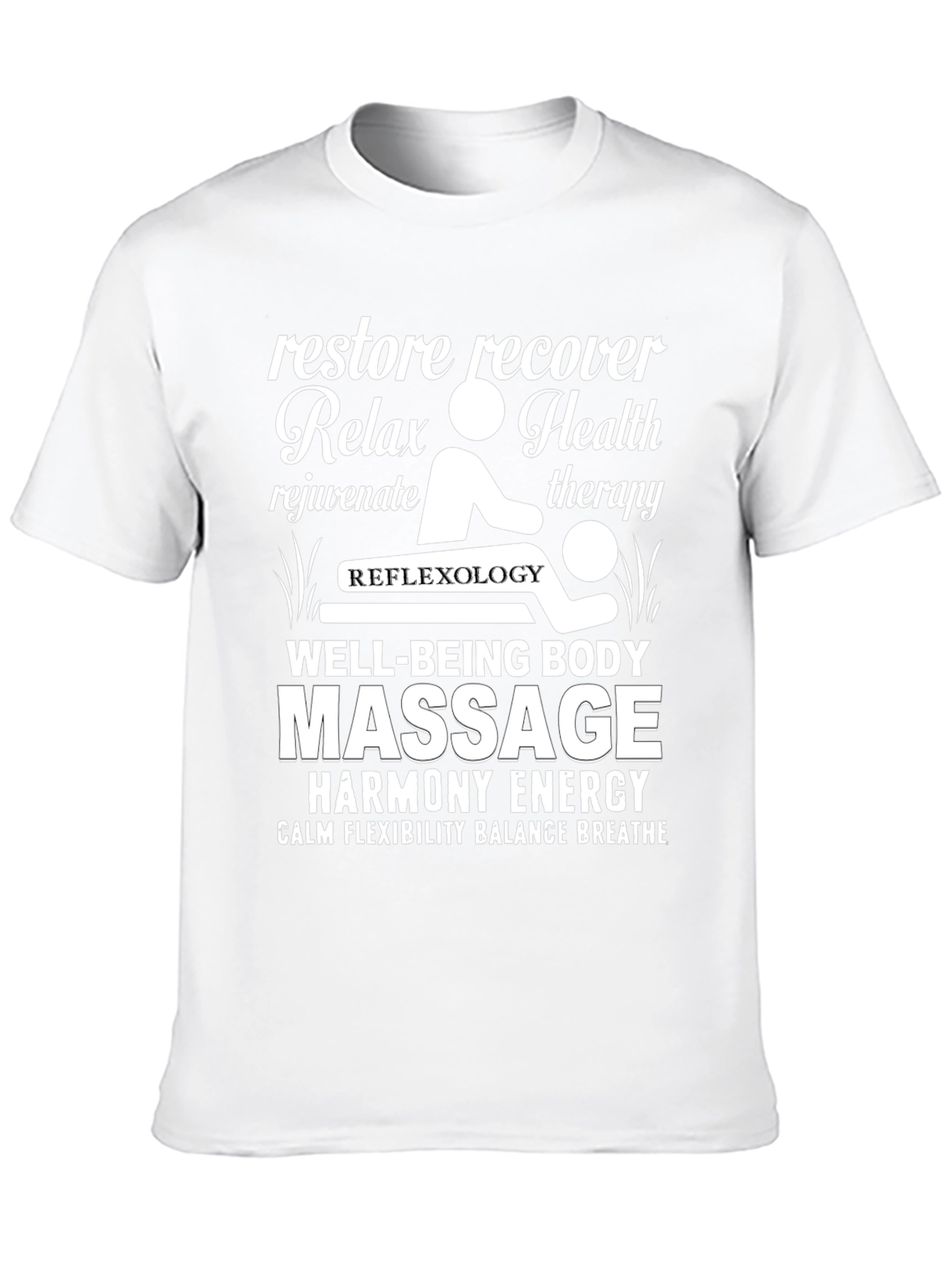 Relax Massage Therapy T-Shirt - Well-Being Body Harmony