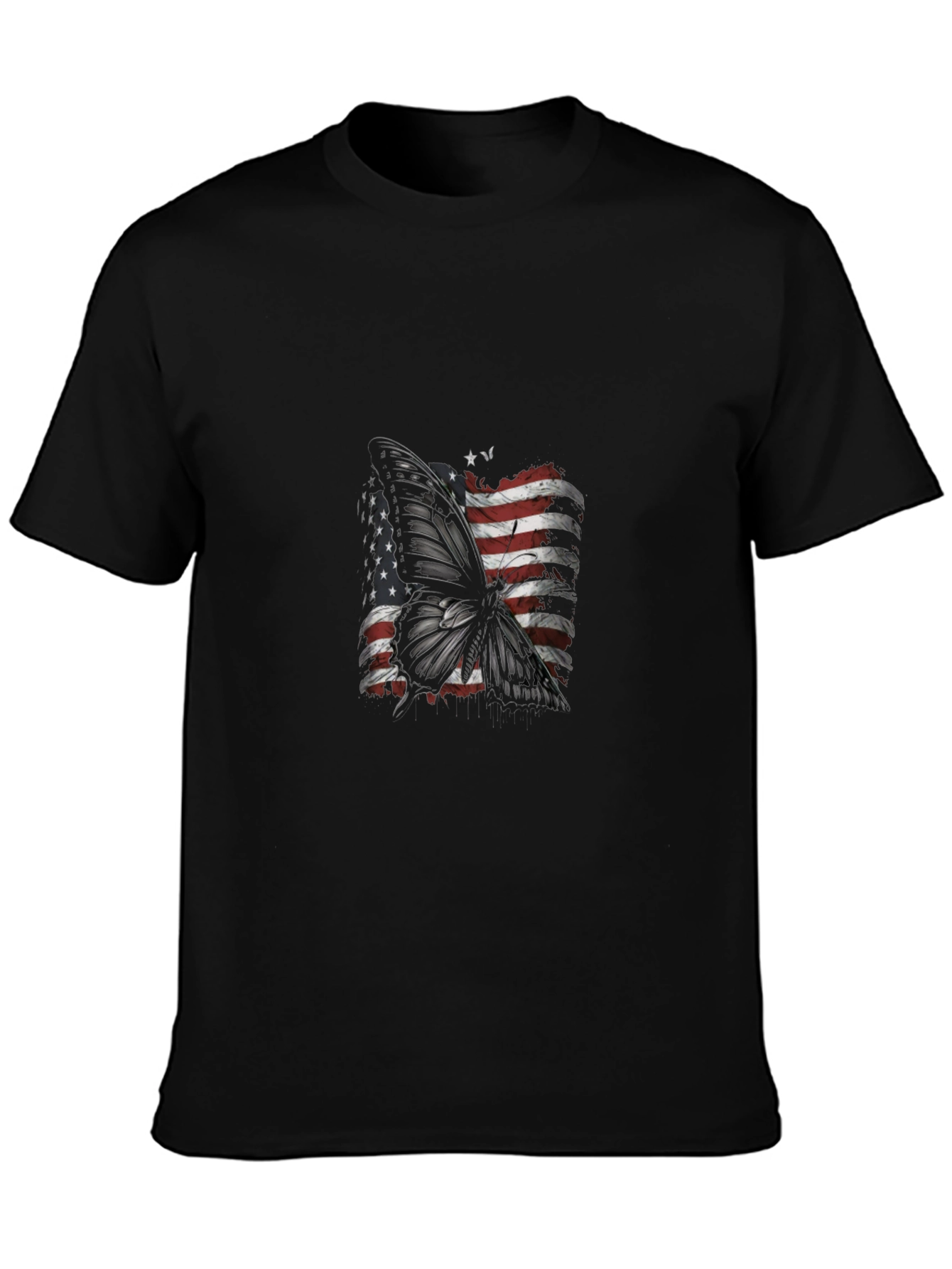 Butterfly US Flag Graphic Tee