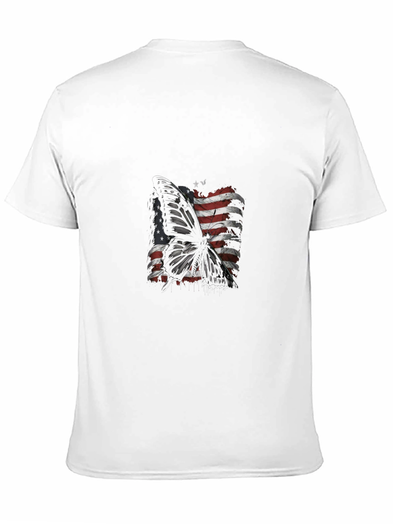 Butterfly US Flag Graphic Tee