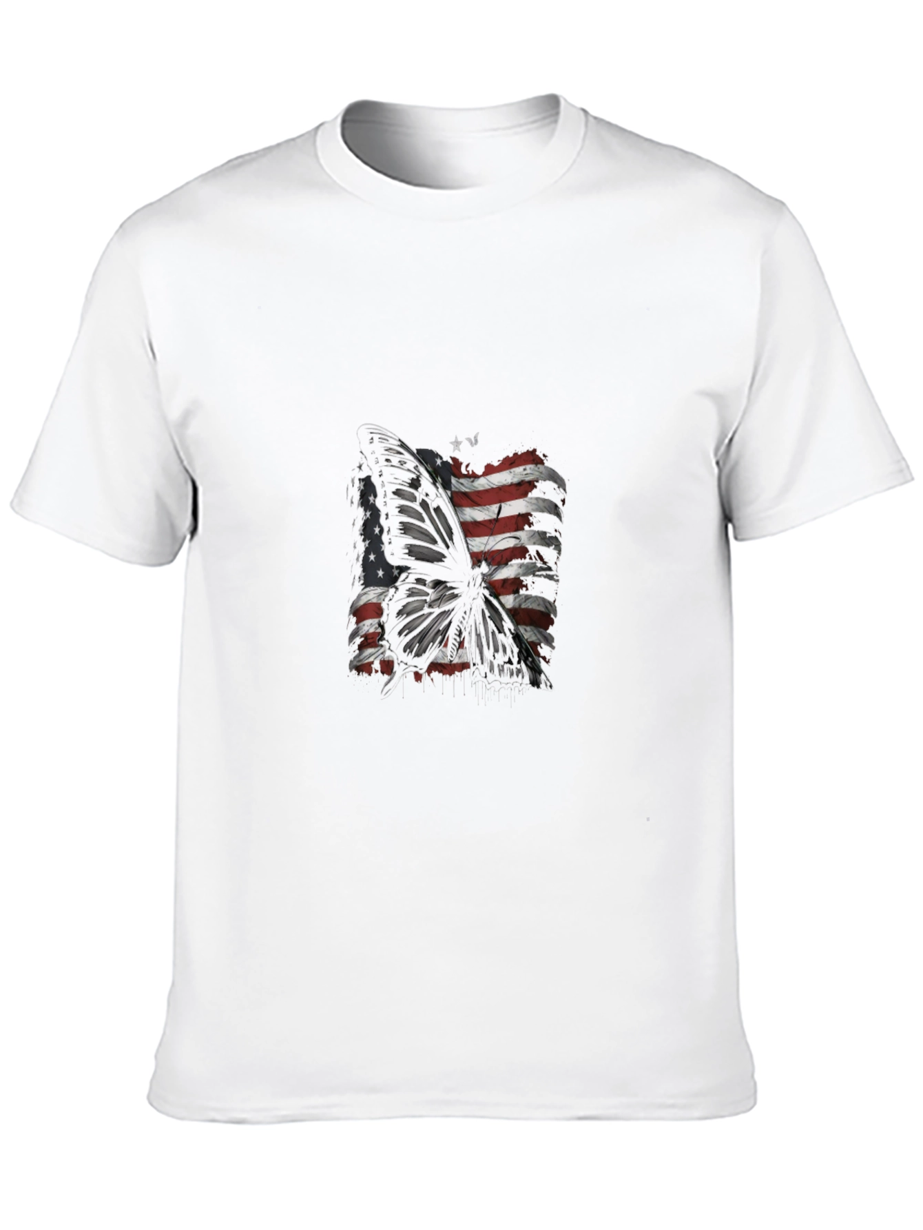 Butterfly US Flag Graphic Tee