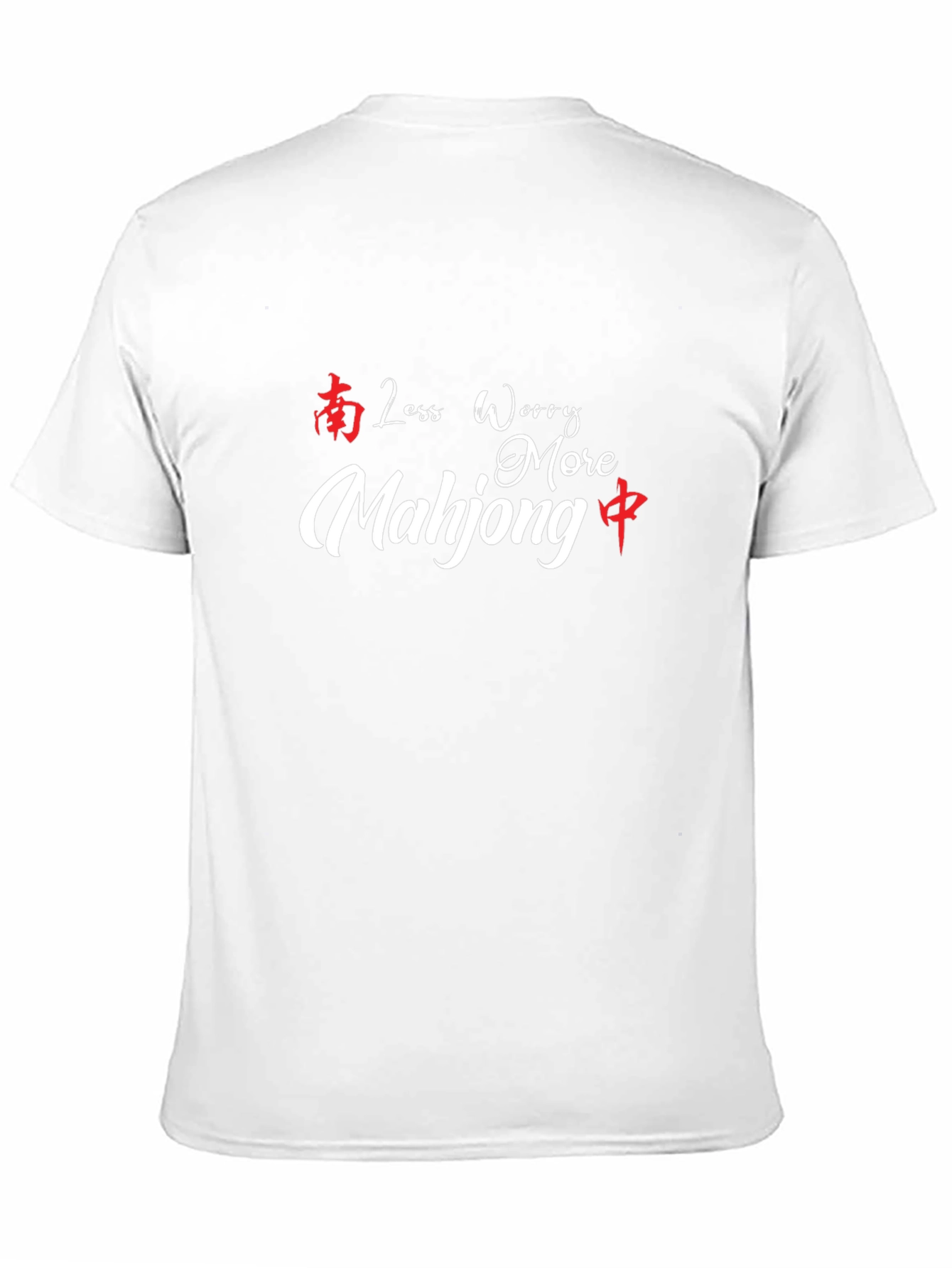 Less Worry More Mahjong Black T-Shirt