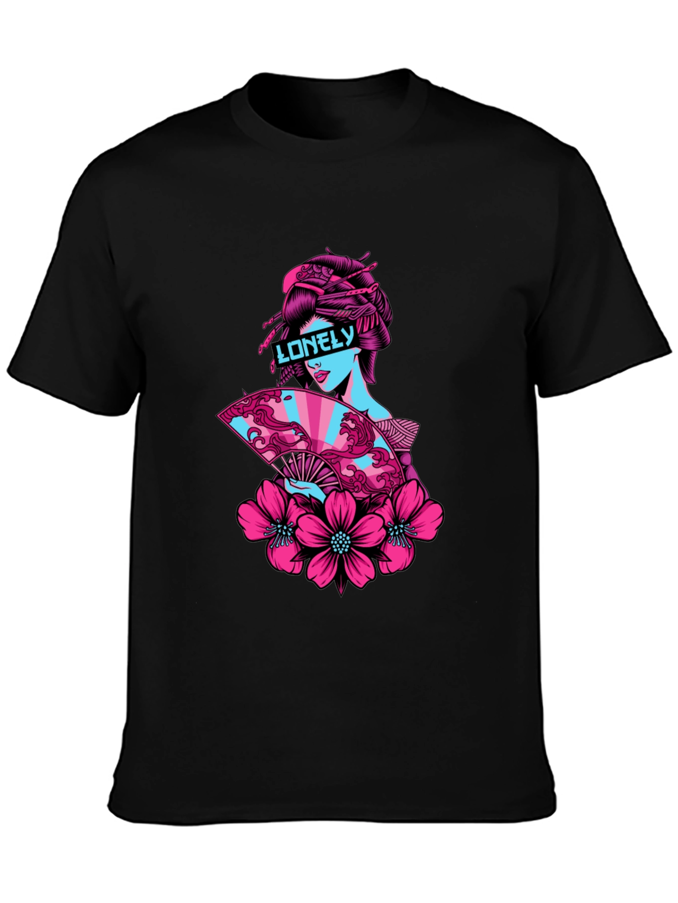 Lonely Geisha Graphic Print Tee