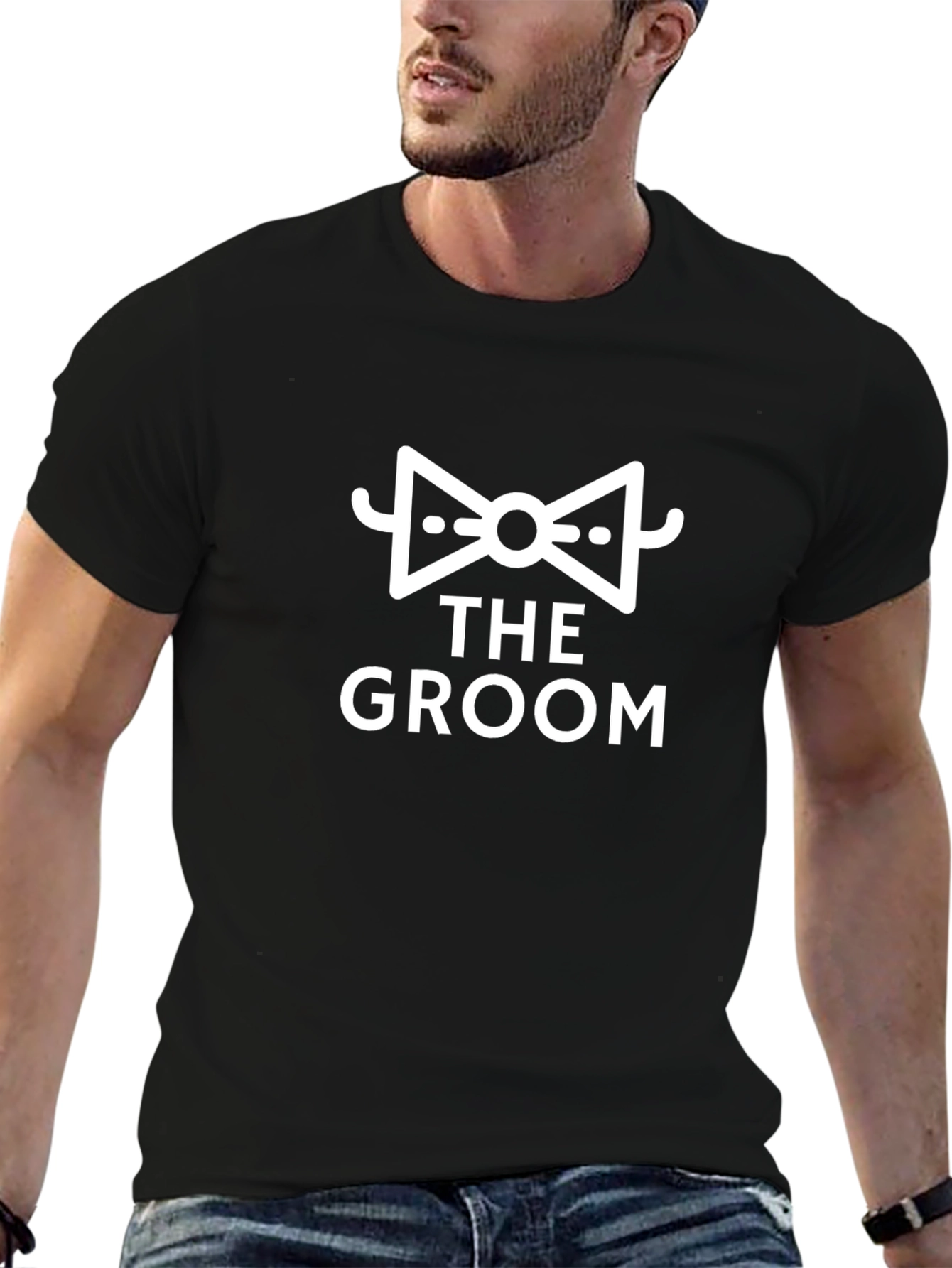 The Groom Black T-Shirt Wedding Day Apparel