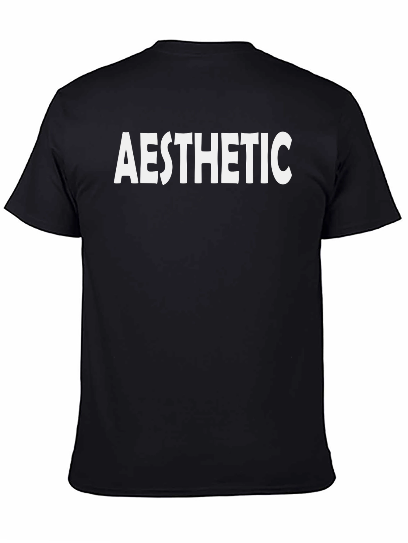 Aesthetic Graphic Tee - Mens Black Short Sleeve