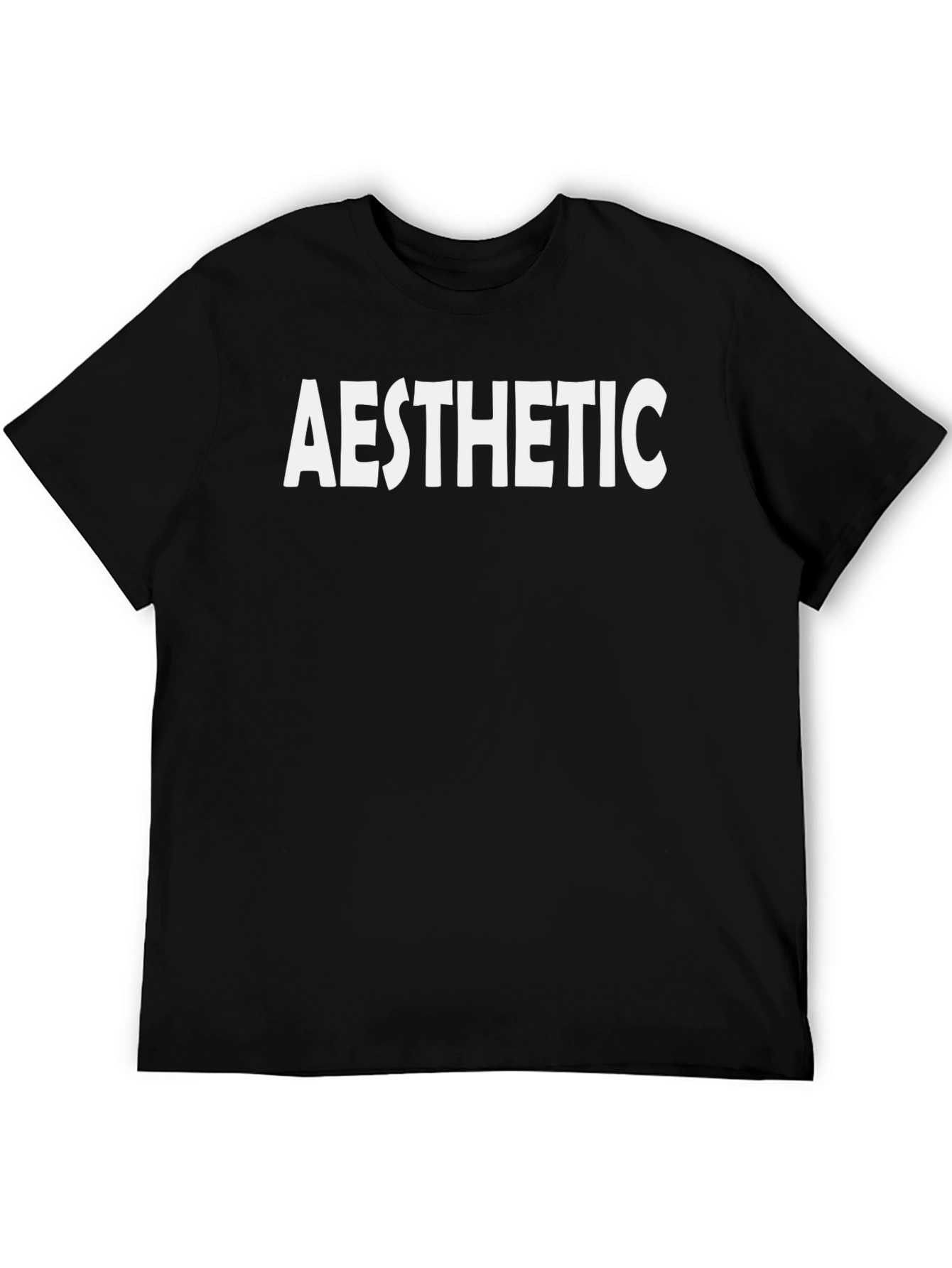 Aesthetic Graphic Tee - Mens Black Short Sleeve