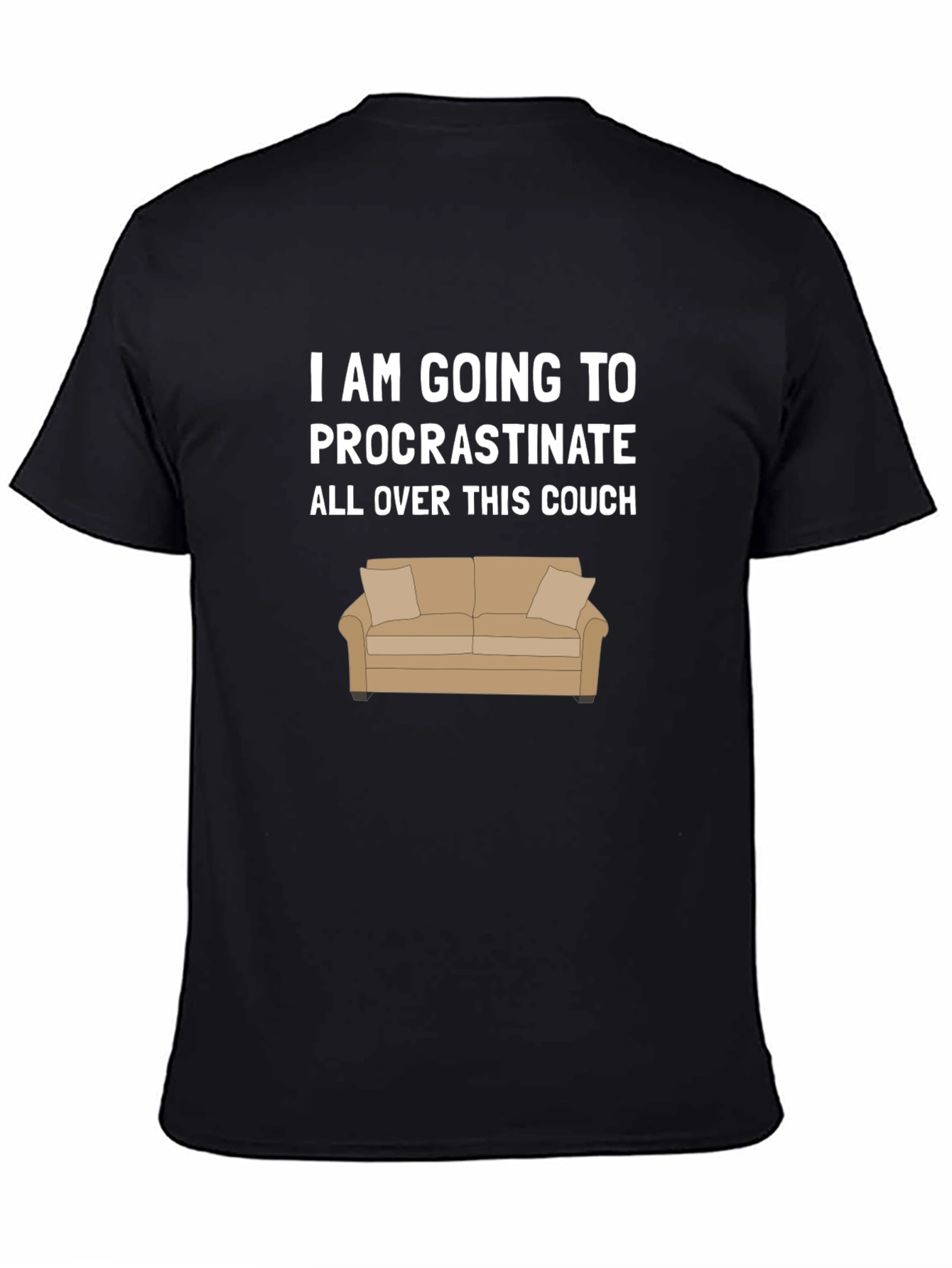 Procrastinate on Couch Graphic T-Shirt