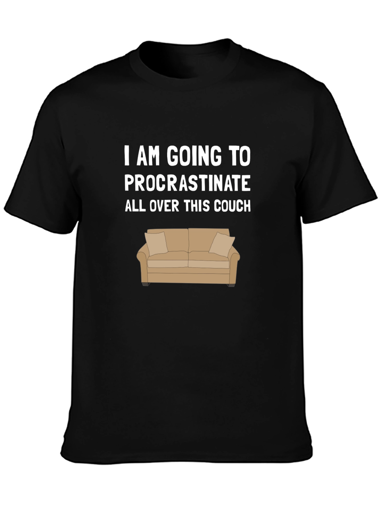 Procrastinate on Couch Graphic T-Shirt