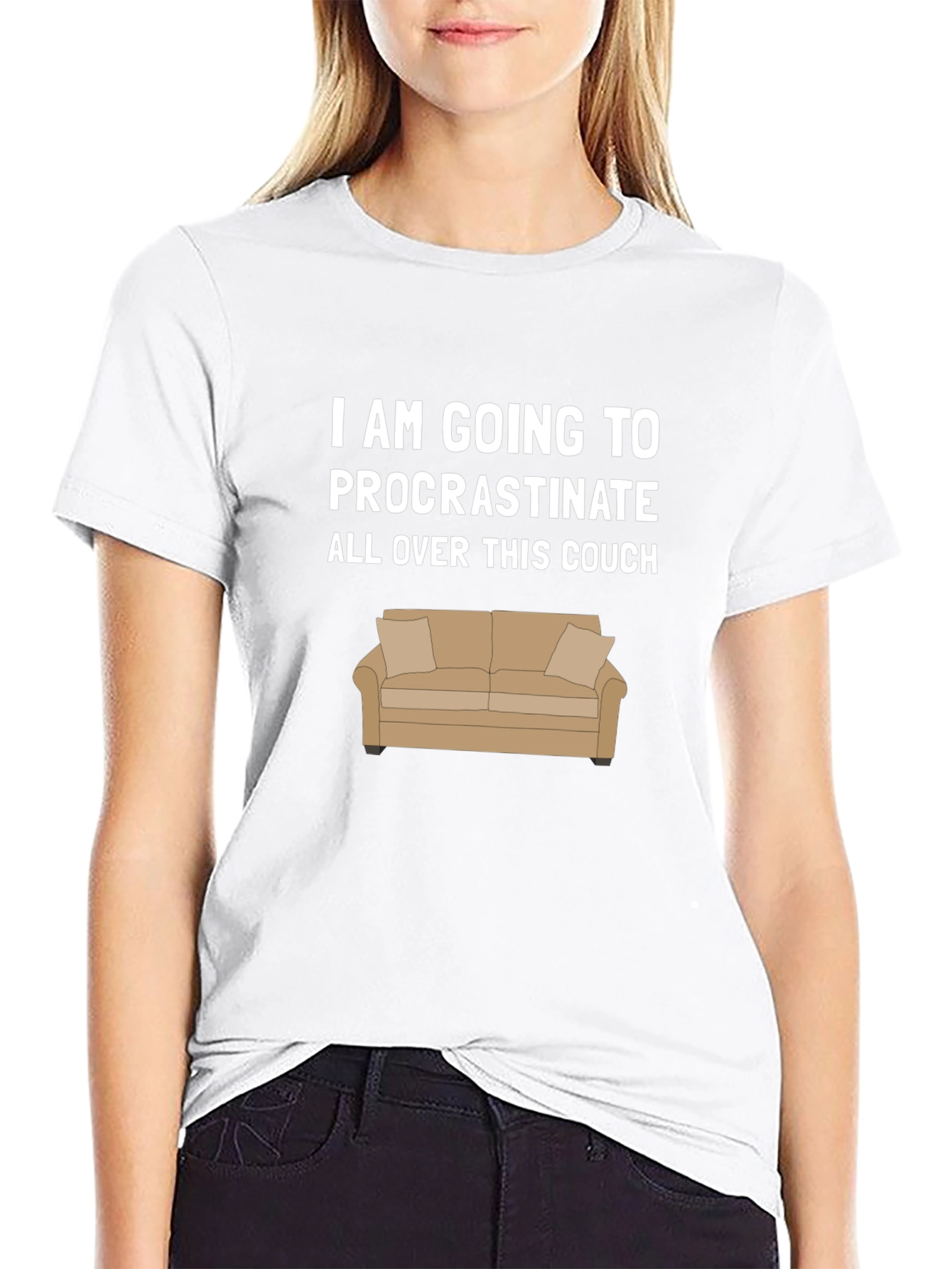 Procrastinate on Couch Graphic T-Shirt