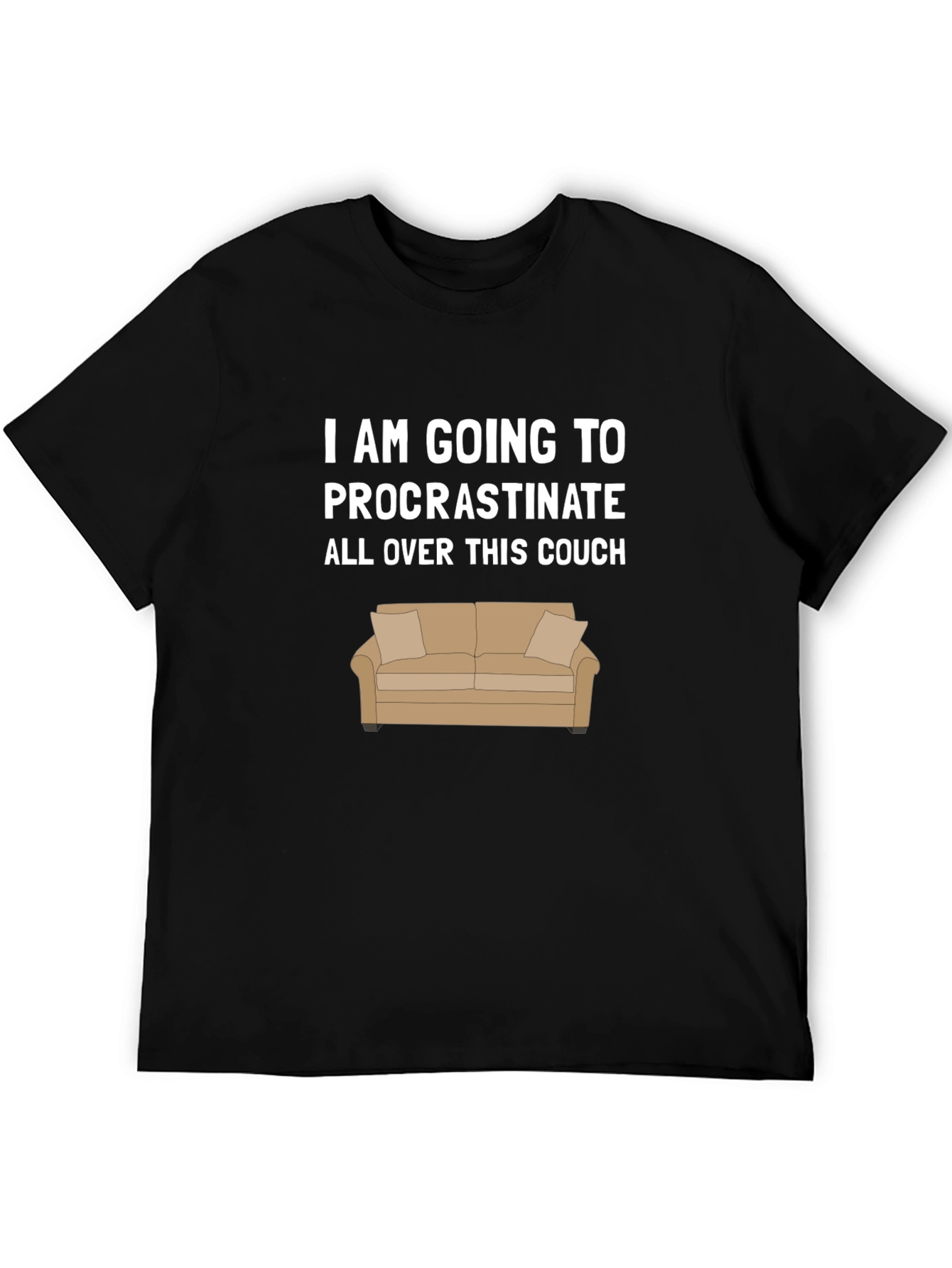 Procrastinate on Couch Graphic T-Shirt