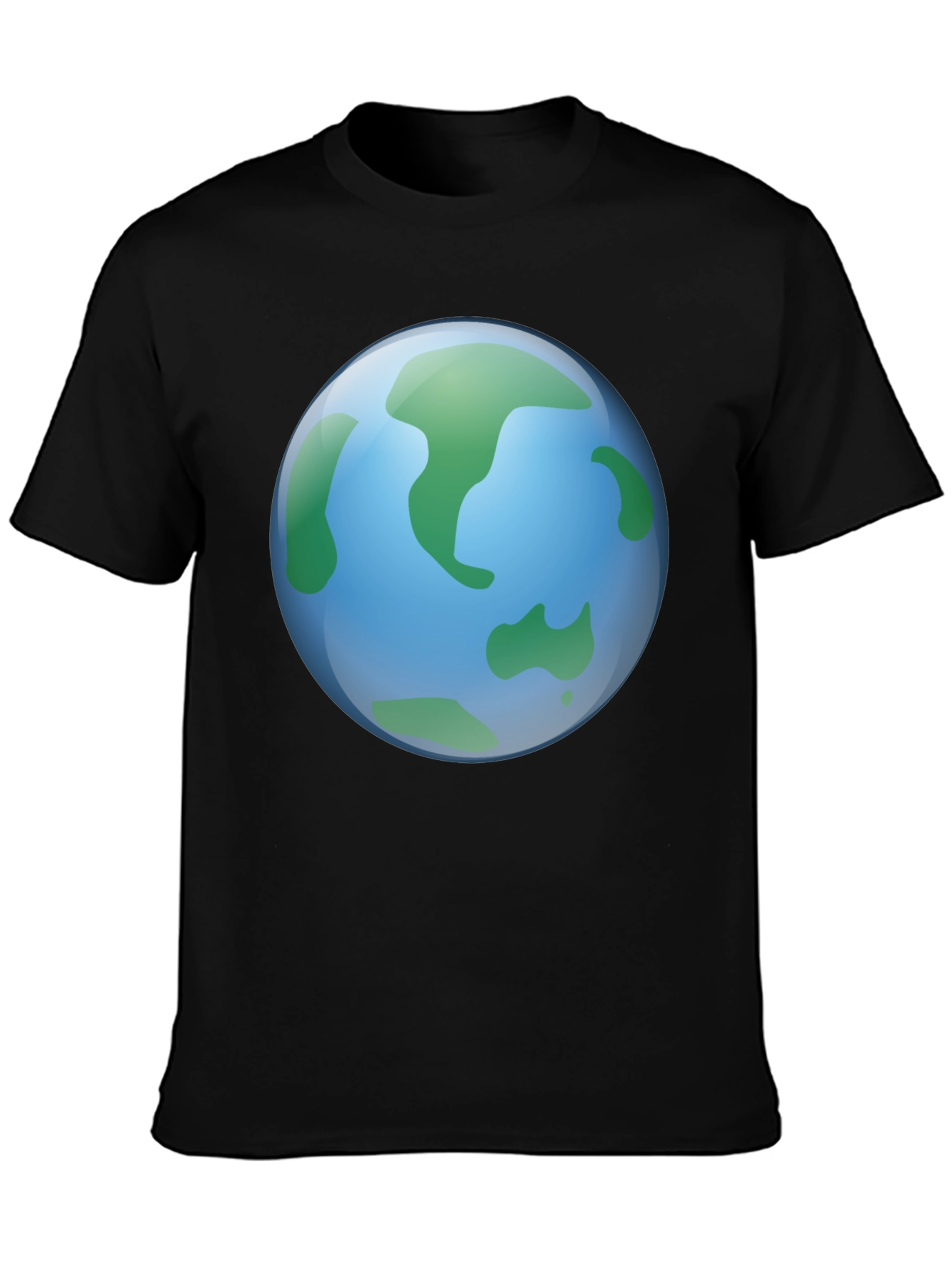 Earth Graphic Black T-Shirt