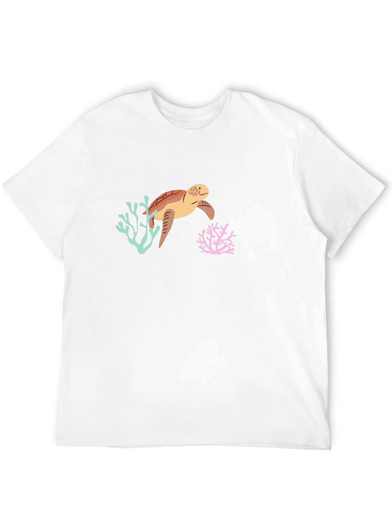 Sea Turtle Graphic Tee - Black Cotton Blend