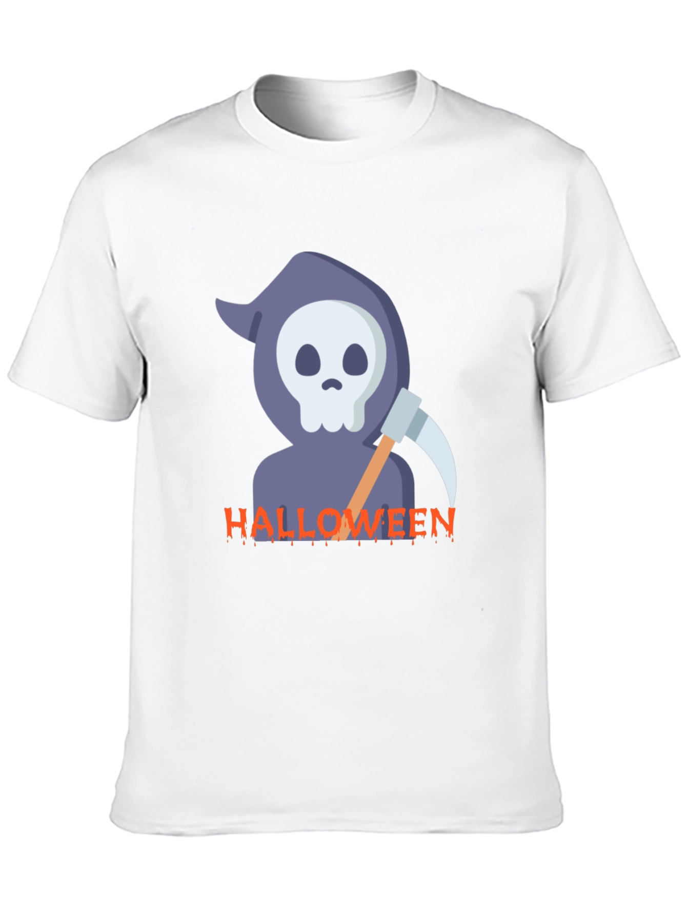Halloween Reaper Graphic Black T-Shirt