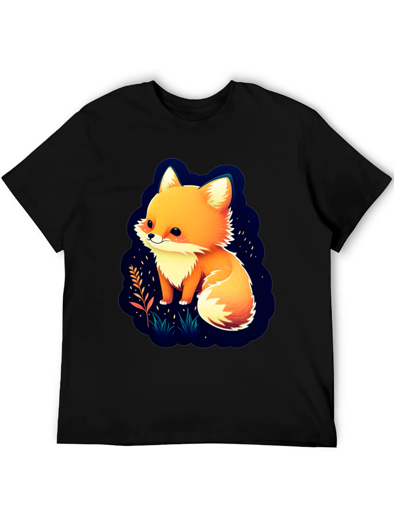 Cute Fox Graphic Tee - Soft Cotton Blend