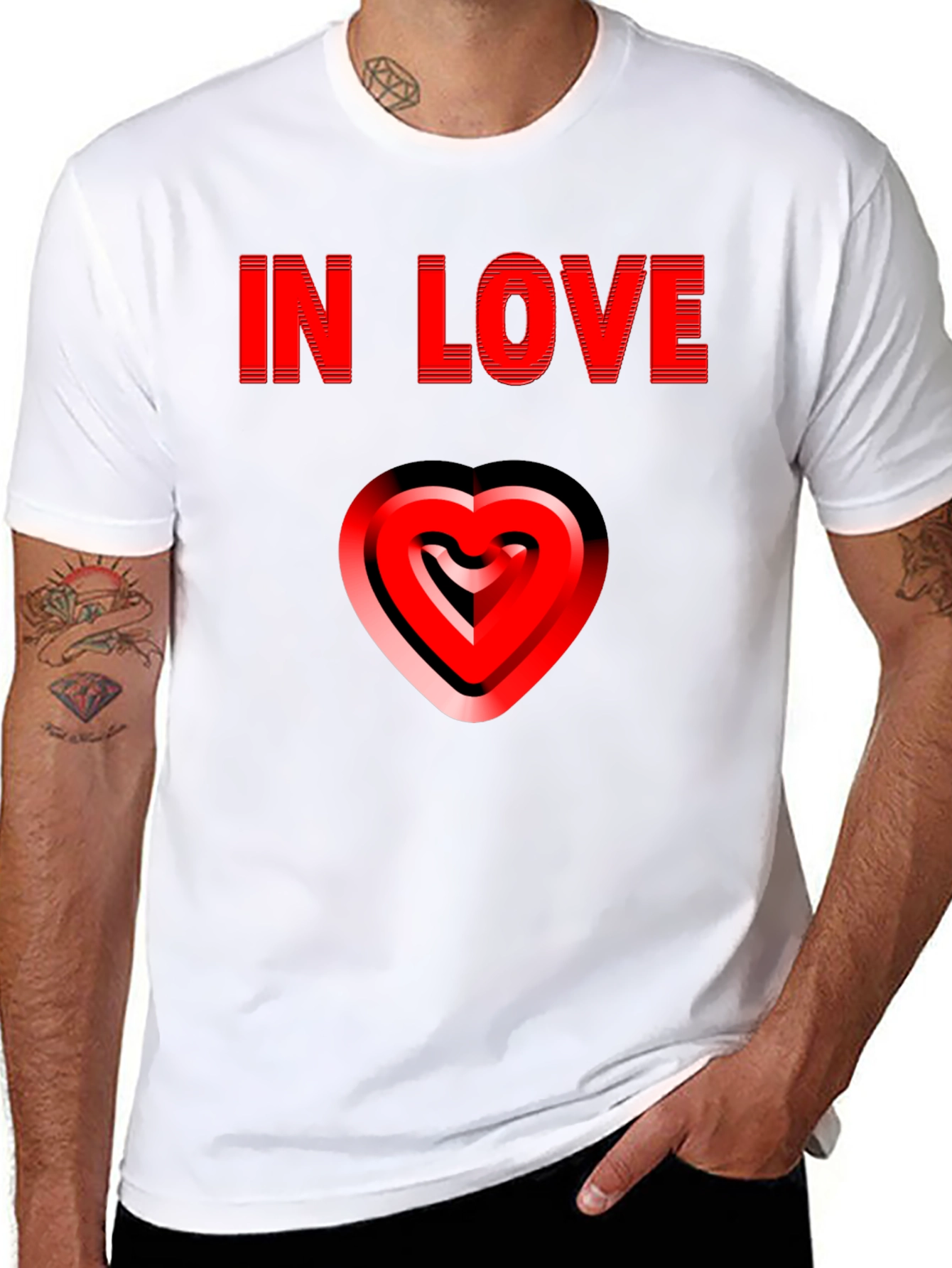 In Love Graphic T-Shirt - Stylish Valentines Day Apparel