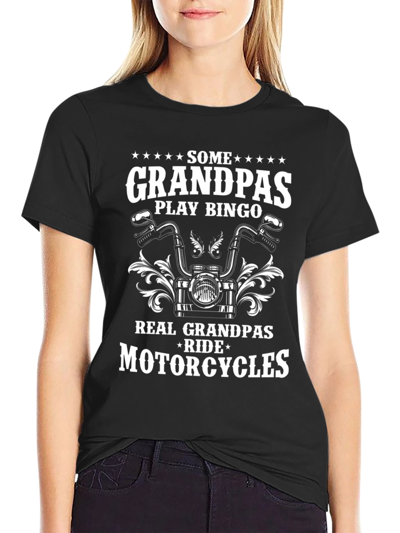 Real Grandpas Ride Motorcycles Graphic Tee