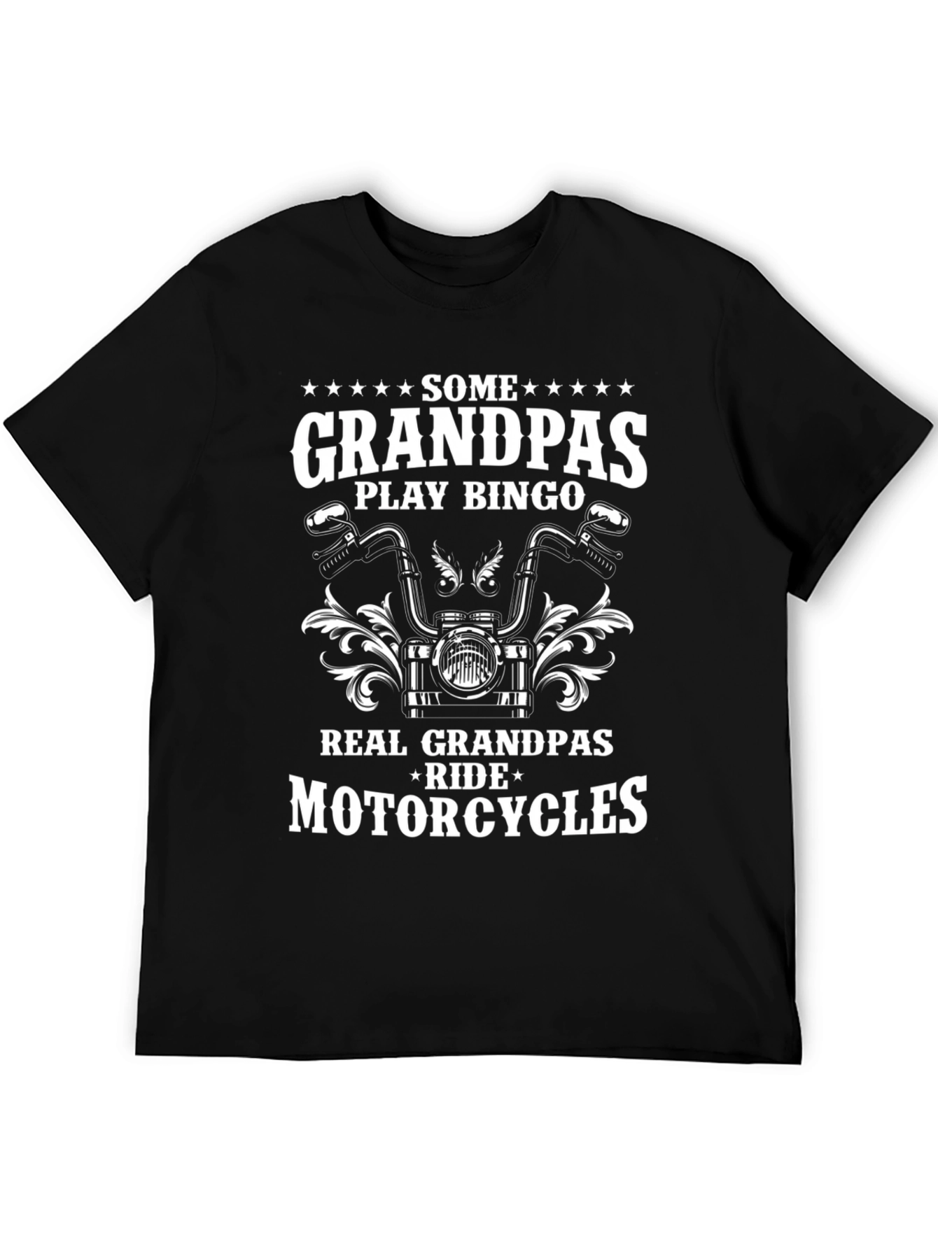 Real Grandpas Ride Motorcycles Graphic Tee