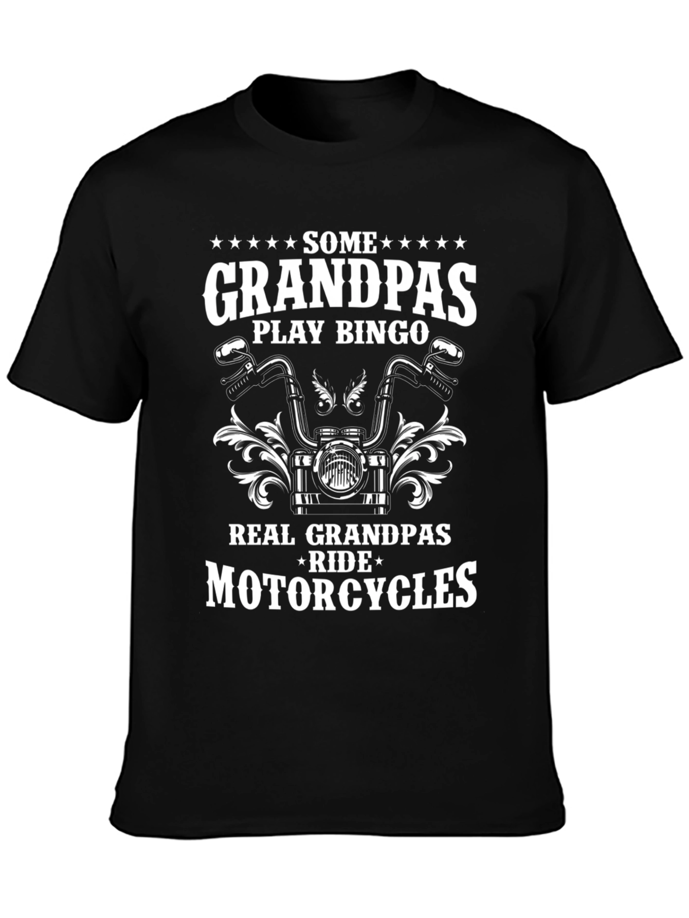 Real Grandpas Ride Motorcycles Graphic Tee