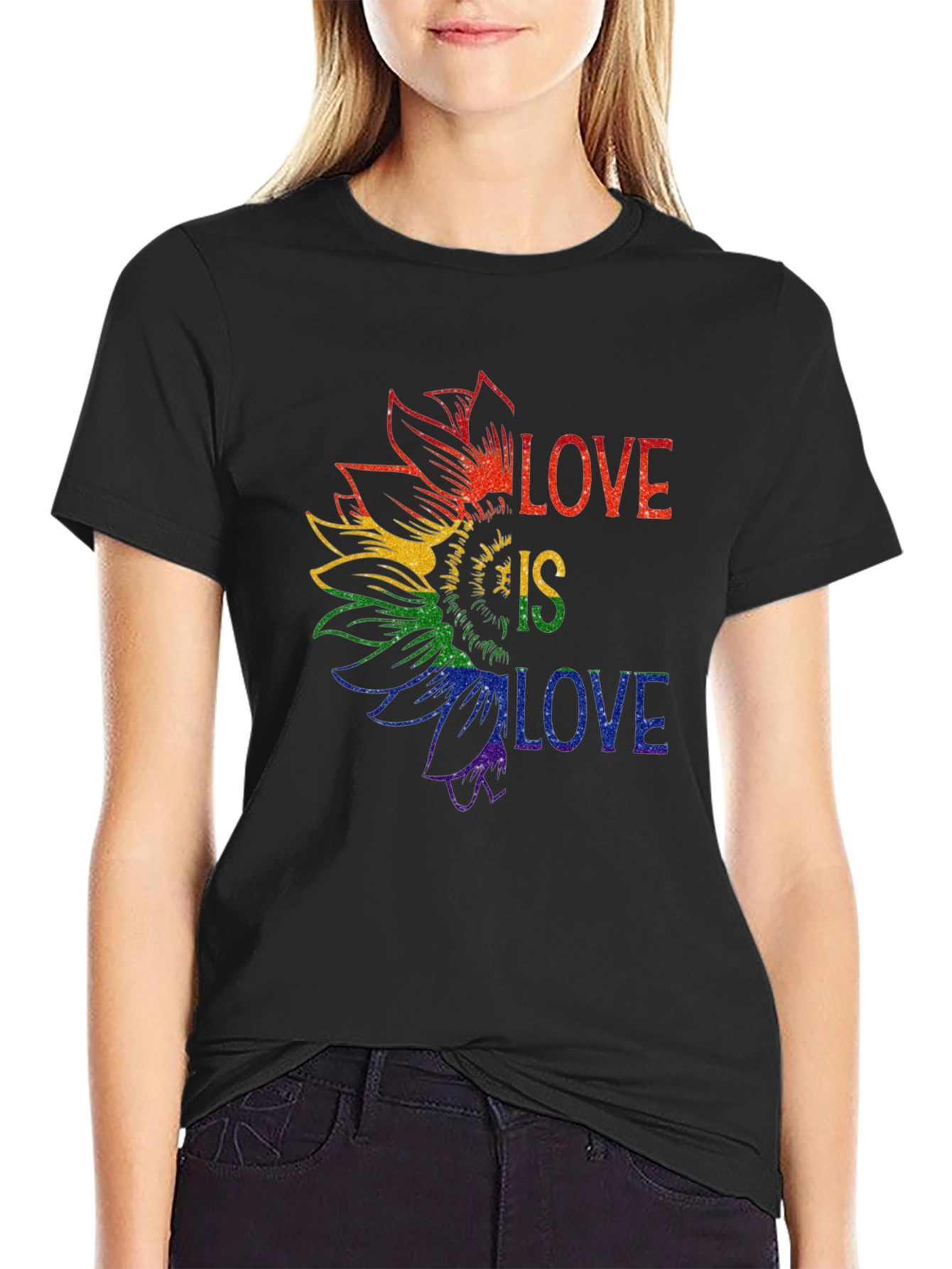 Love is Love Pride Sunflower Tee