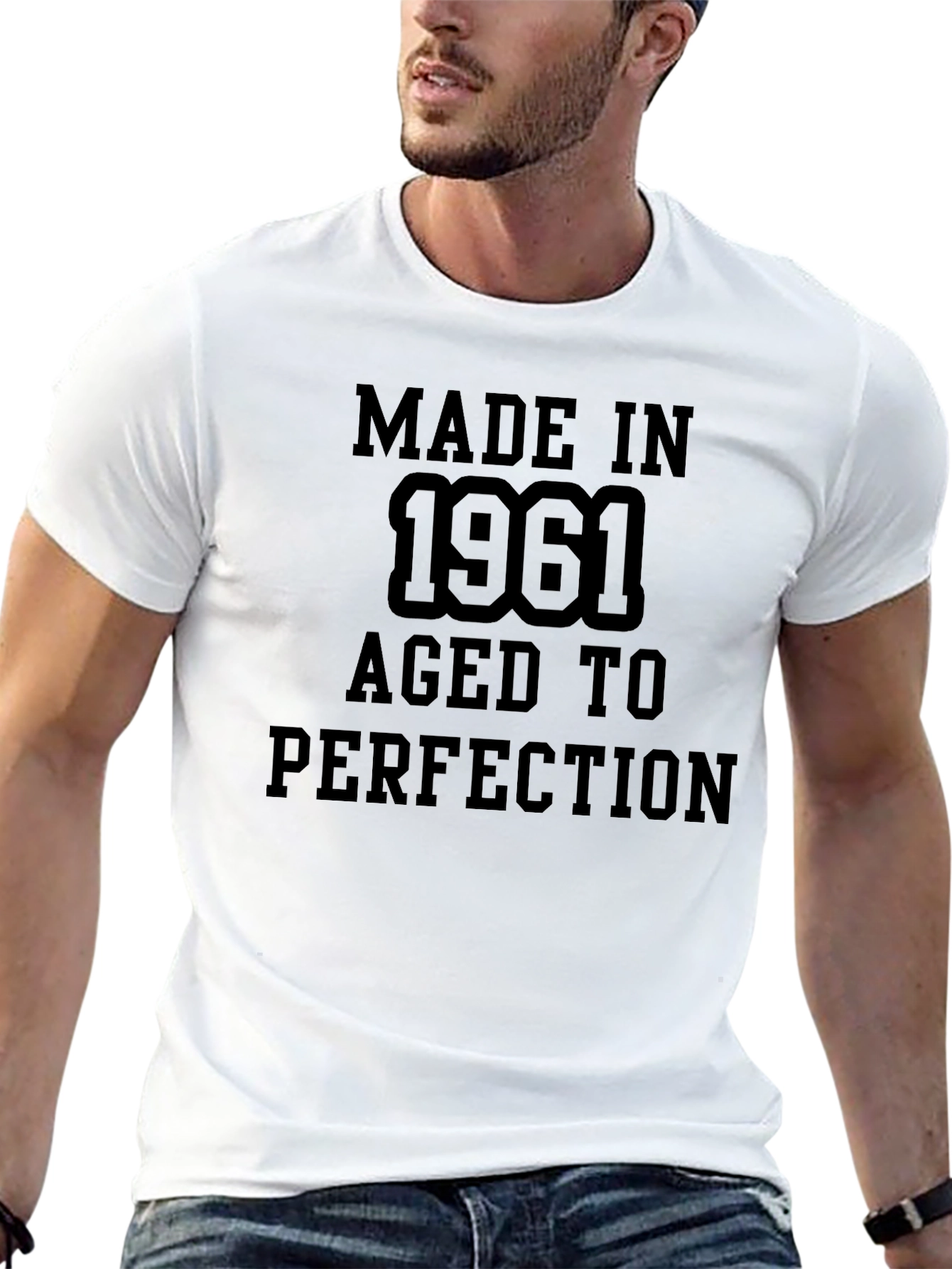 Made in 1961 Aged to Perfection Black T-Shirt