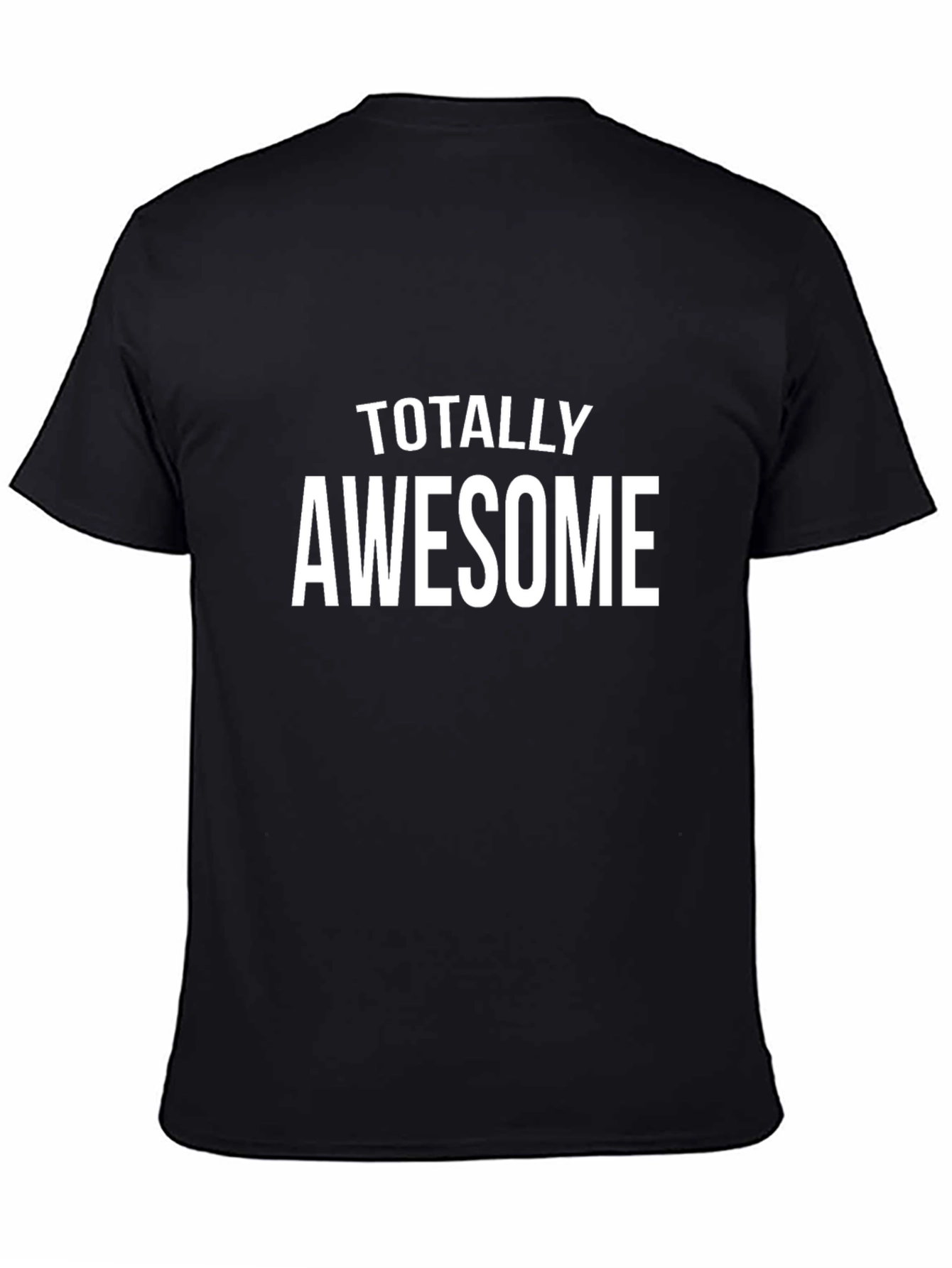 Totally Awesome Graphic Tee - Black Cotton Shirt