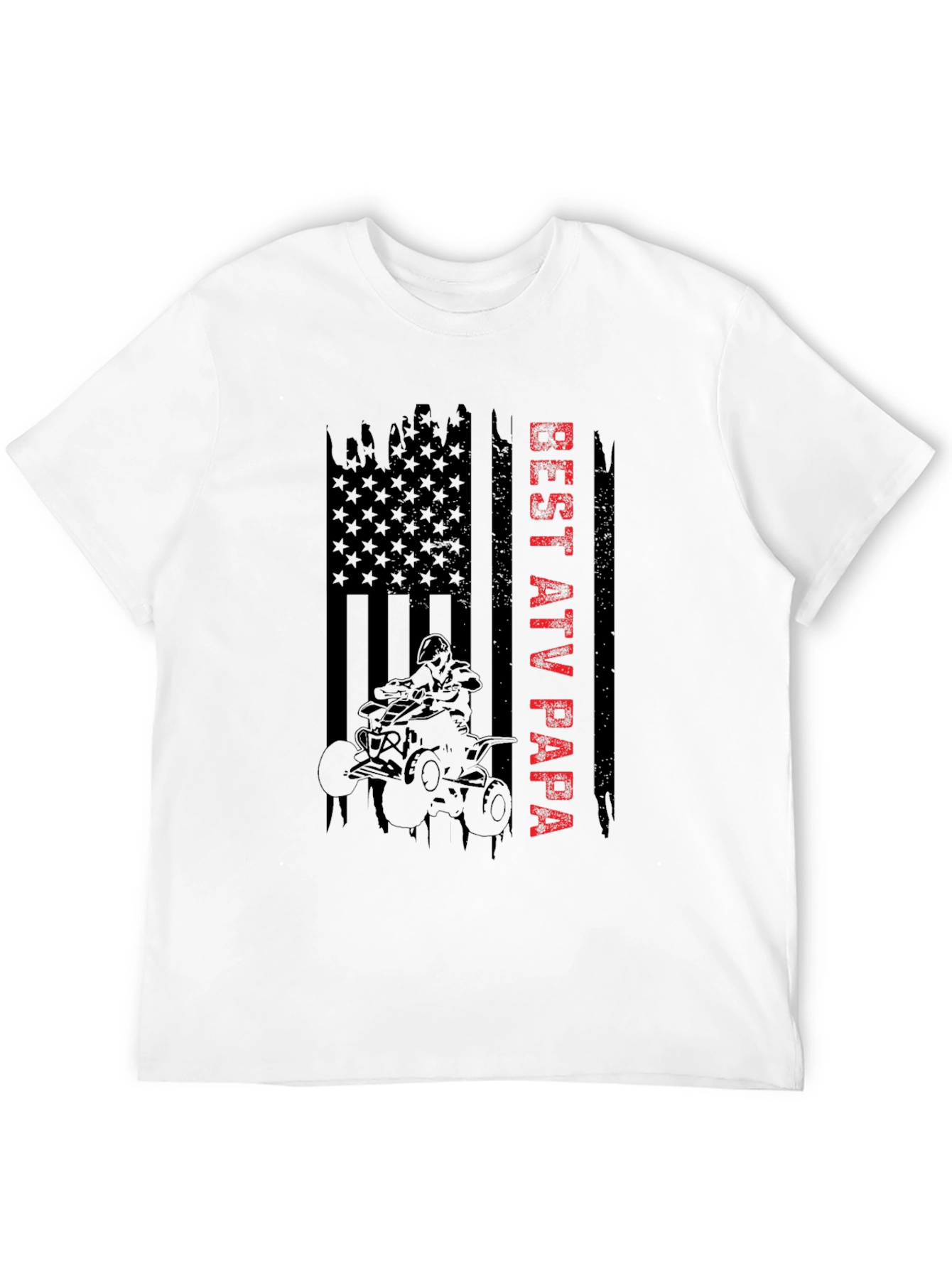 Best ATV Papa Graphic T-Shirt
