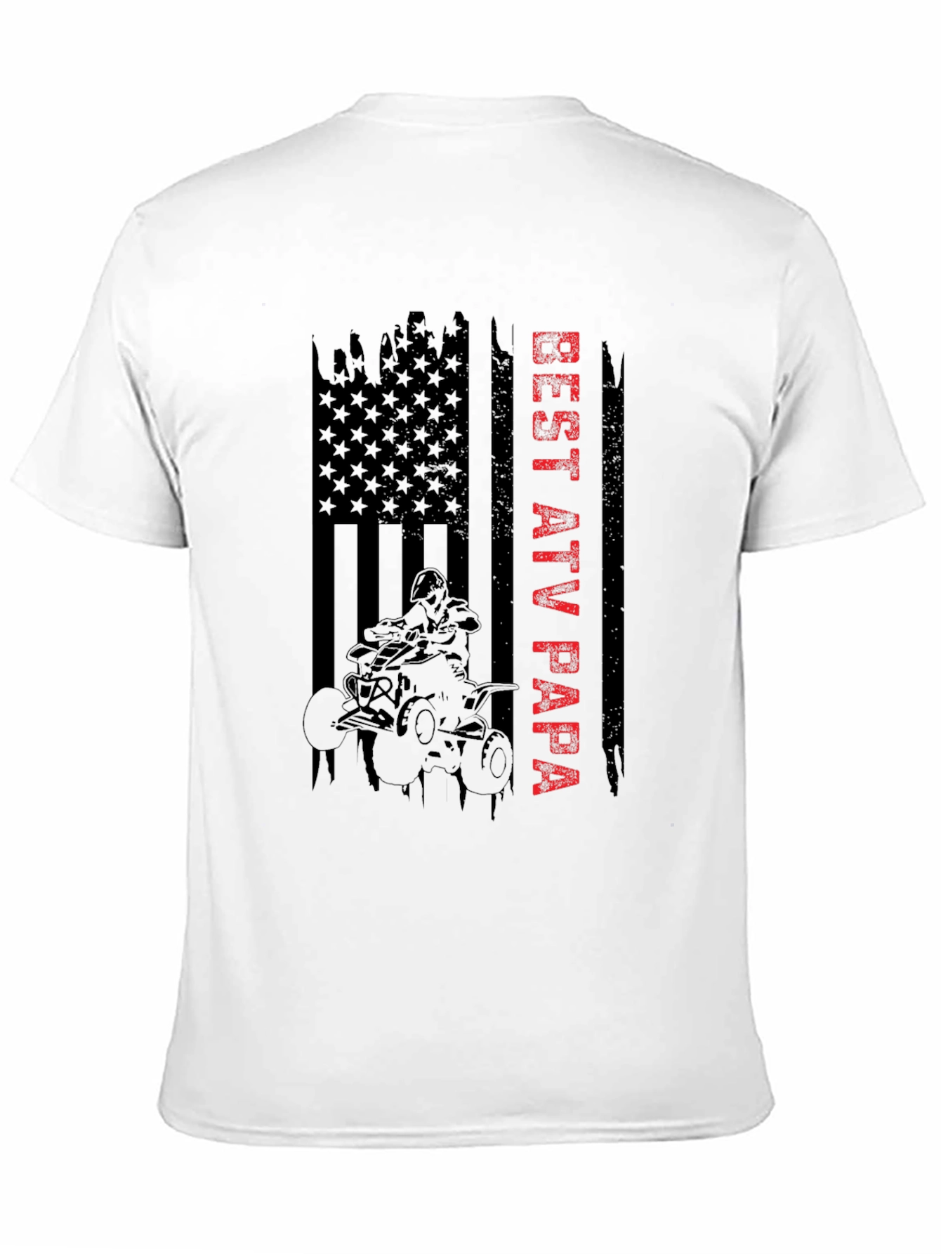 Best ATV Papa Graphic T-Shirt