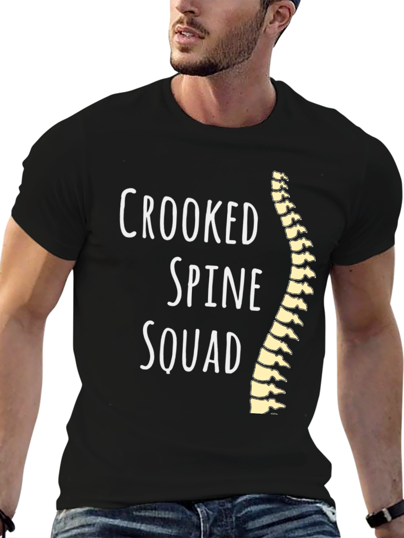 Crooked Spine Squad Graphic T-Shirt