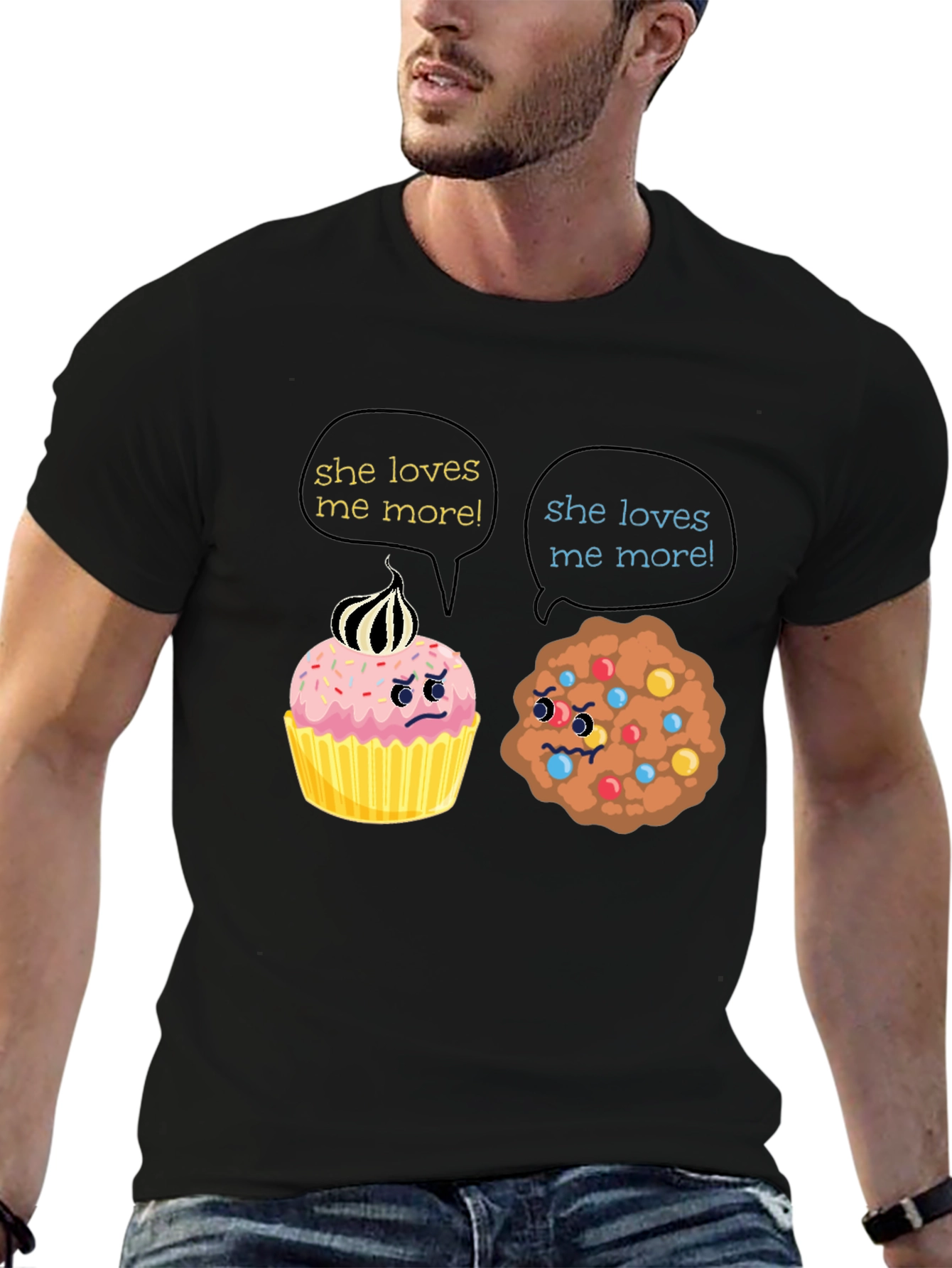 Funny She Loves Me More T-Shirt