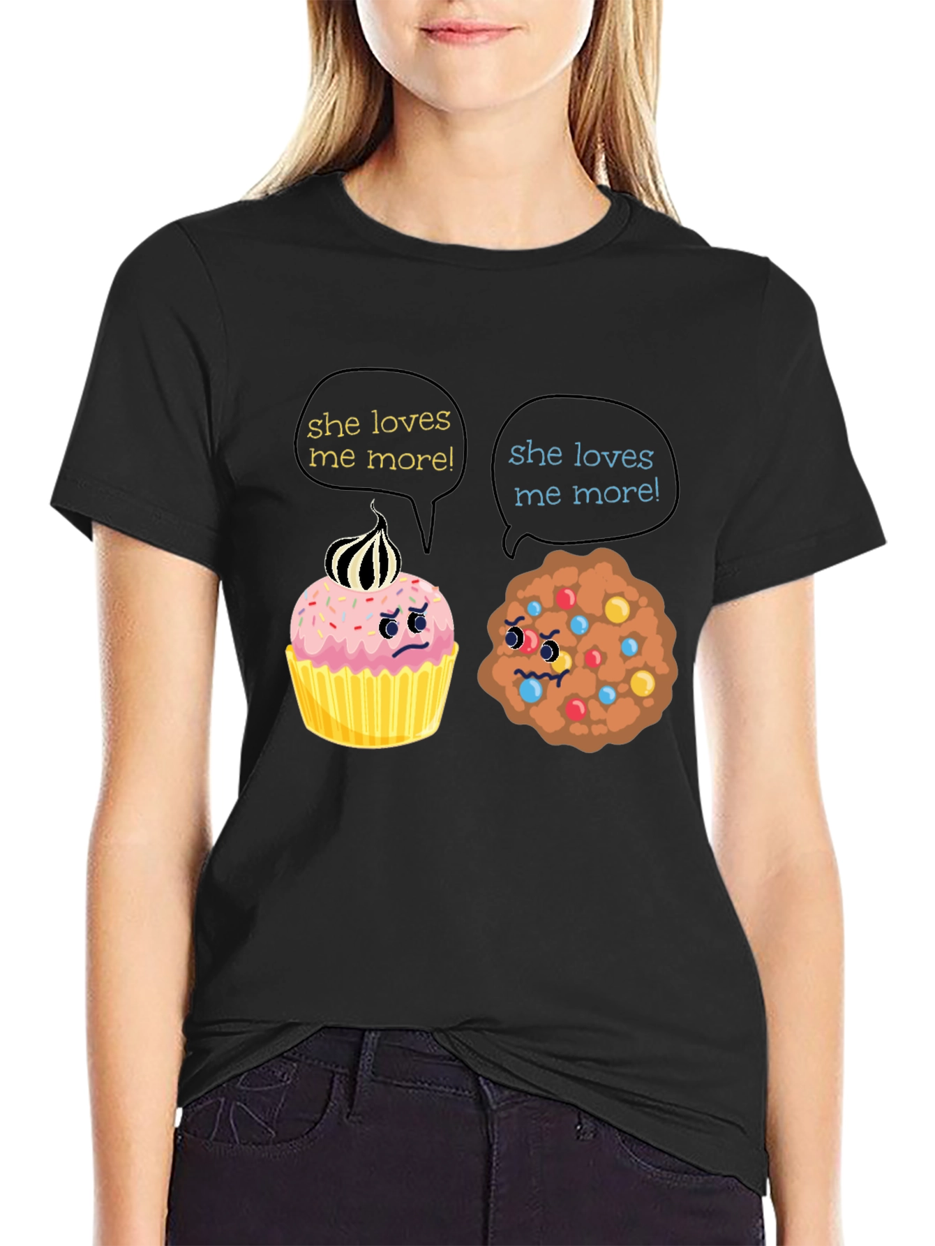 Funny She Loves Me More T-Shirt
