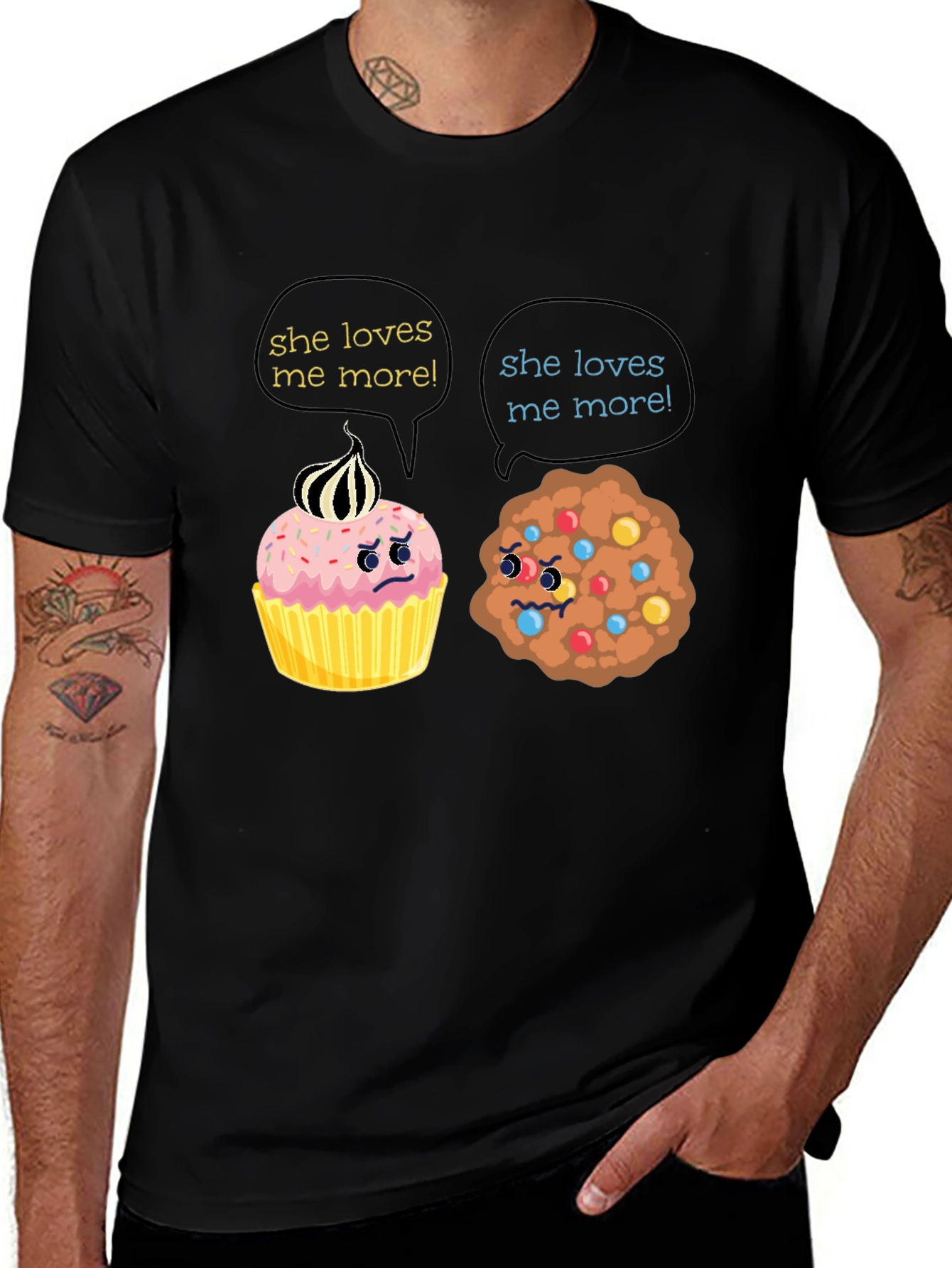 Funny She Loves Me More T-Shirt